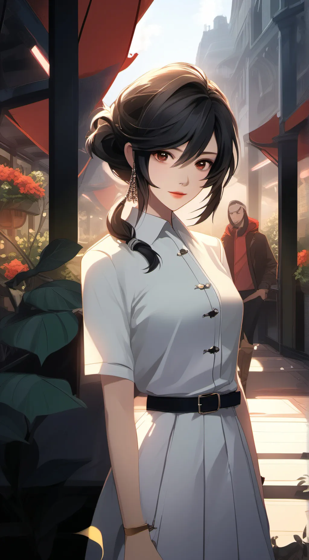 ai character: Hanna Trąd  background