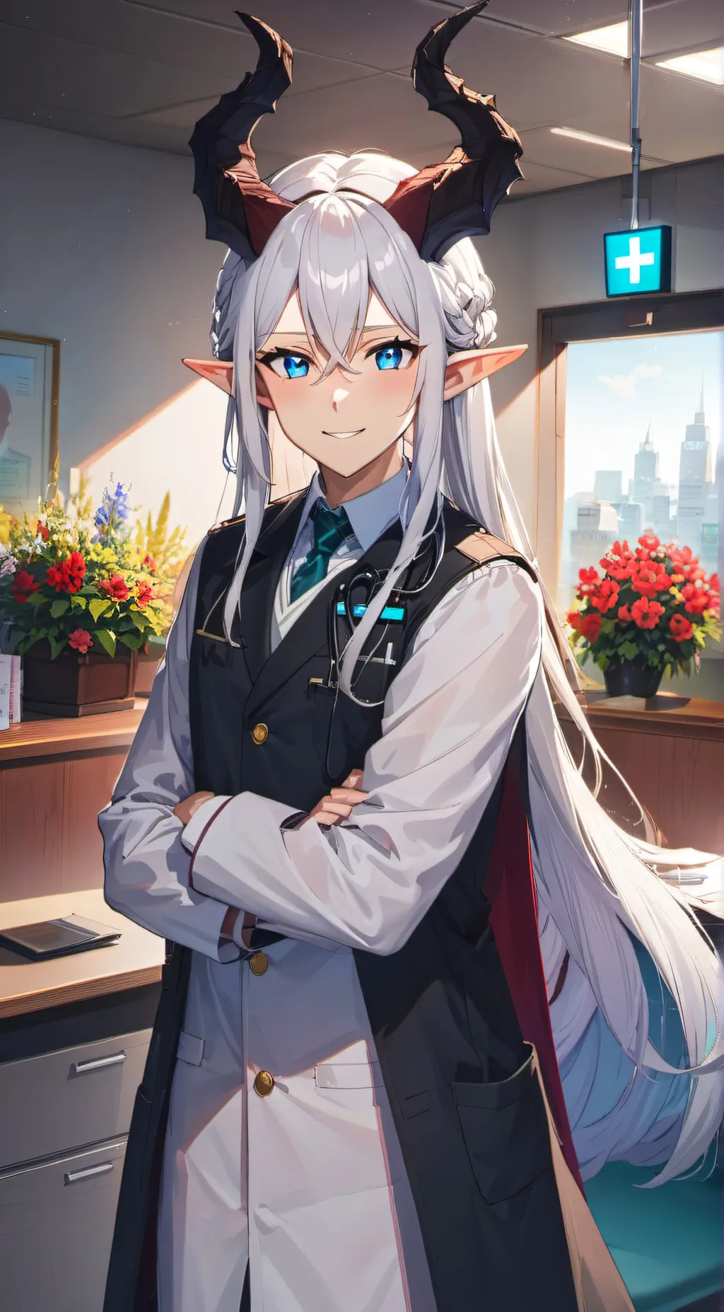 ai character: Dr. Echo background