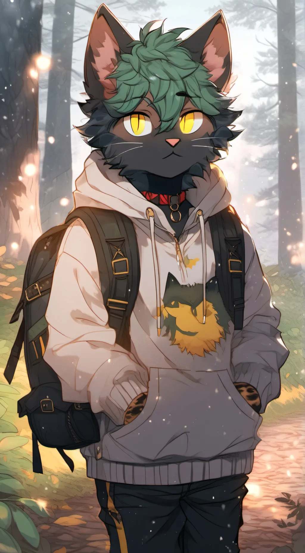 ai character: Klaus  background