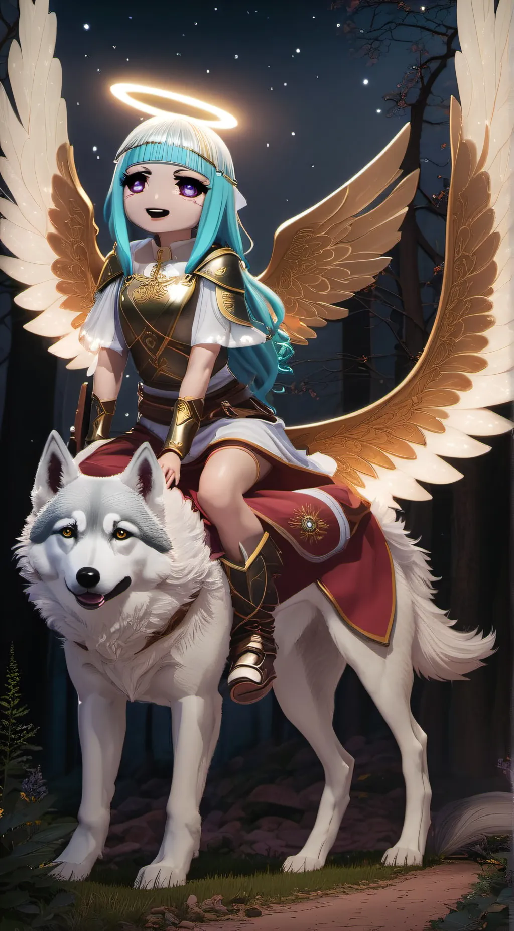 ai character: Angelica  background