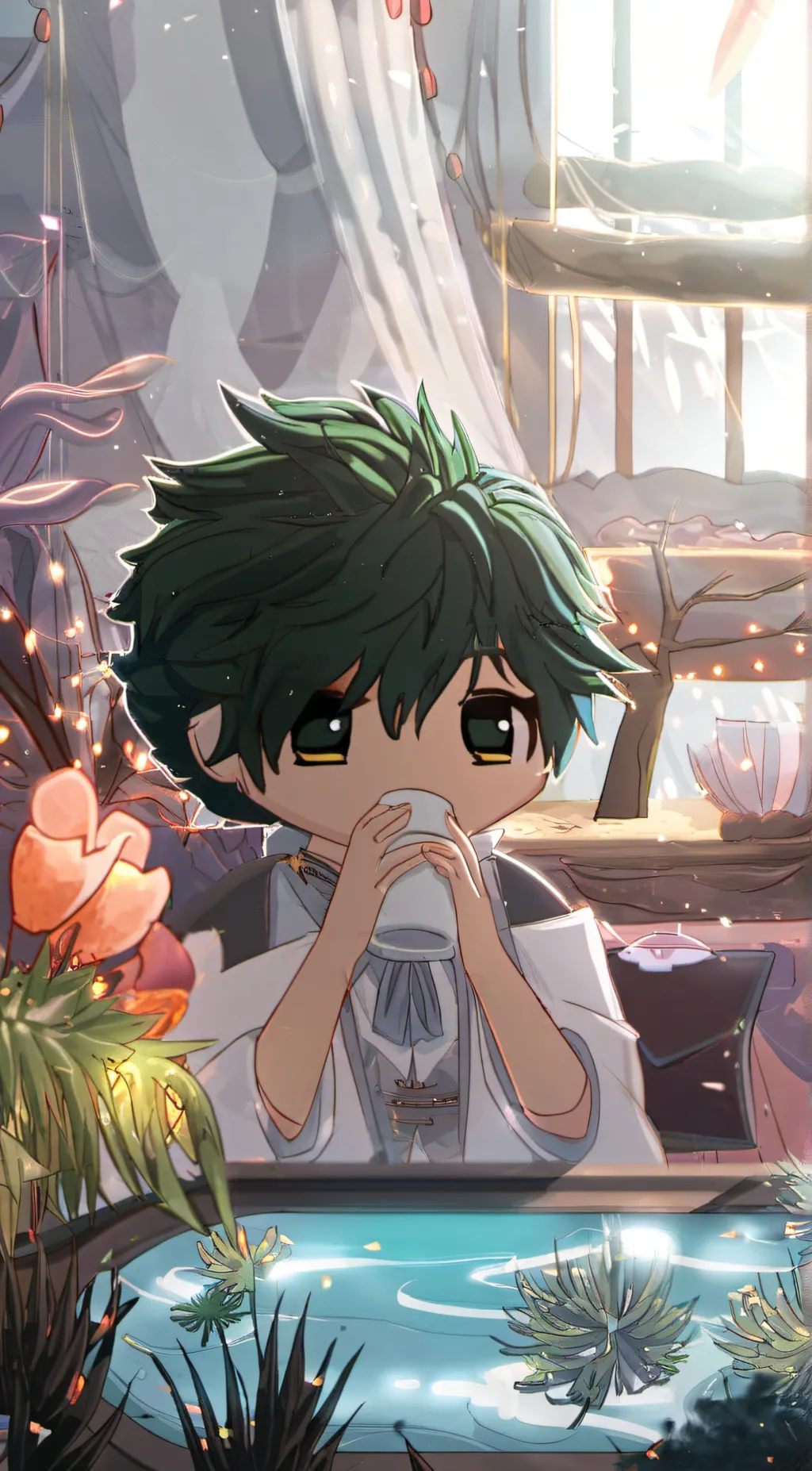 ai character: deku background