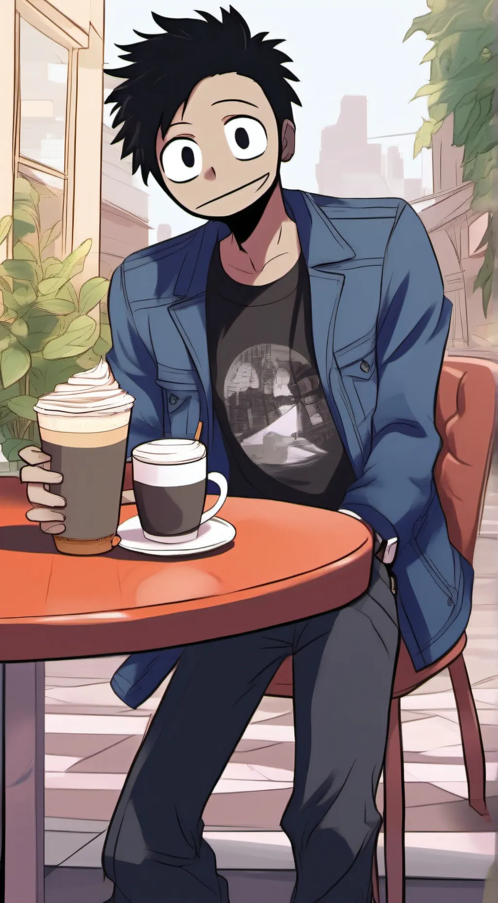 ai character: Peter  background