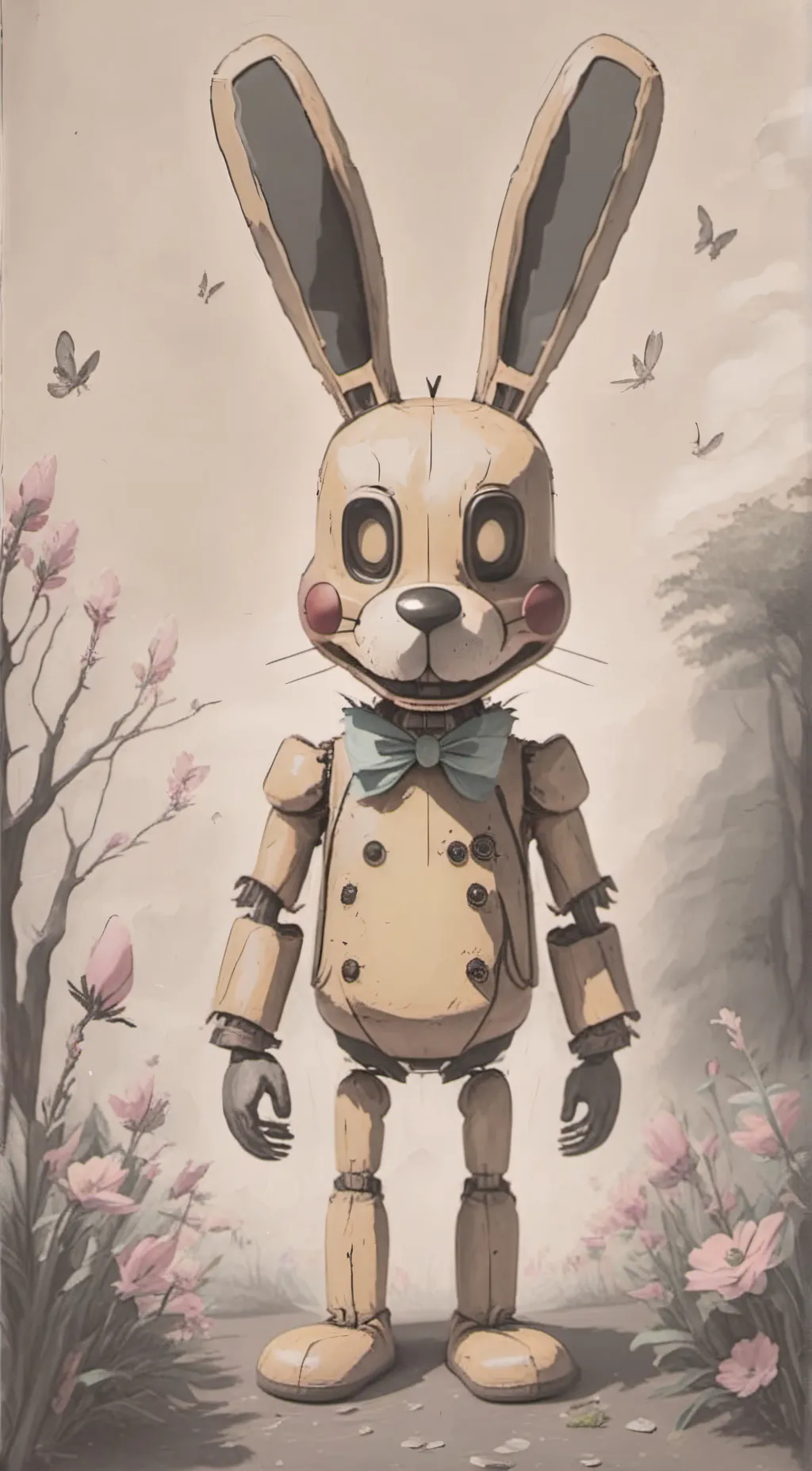 ai character: everone fnaf background