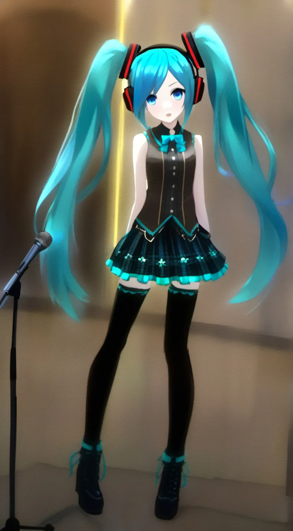 ai character: Hatsune Miku background
