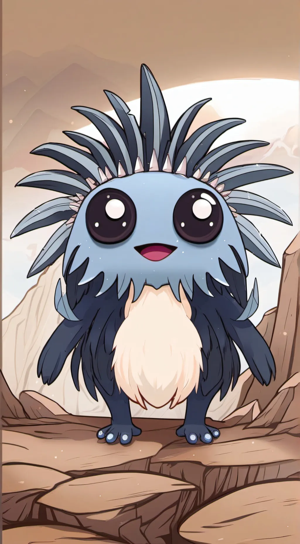 ai character: bloby woby background