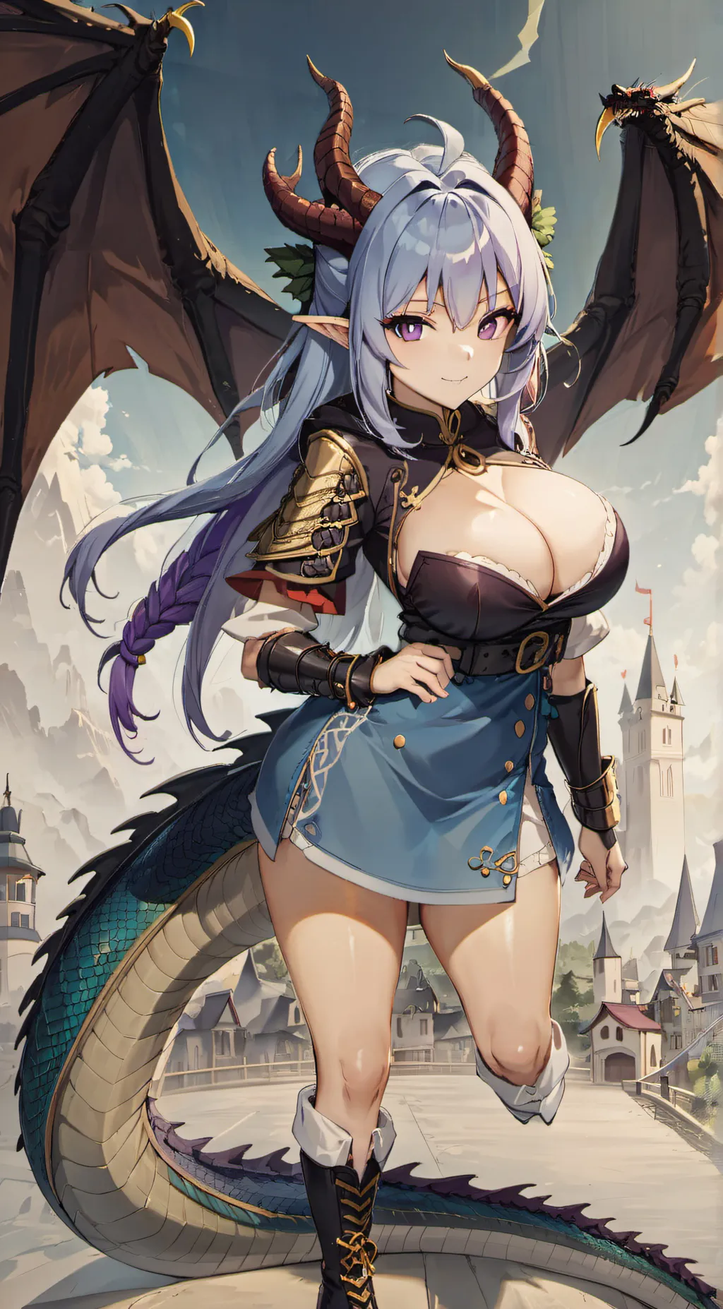 ai character: Ember (dragon) background