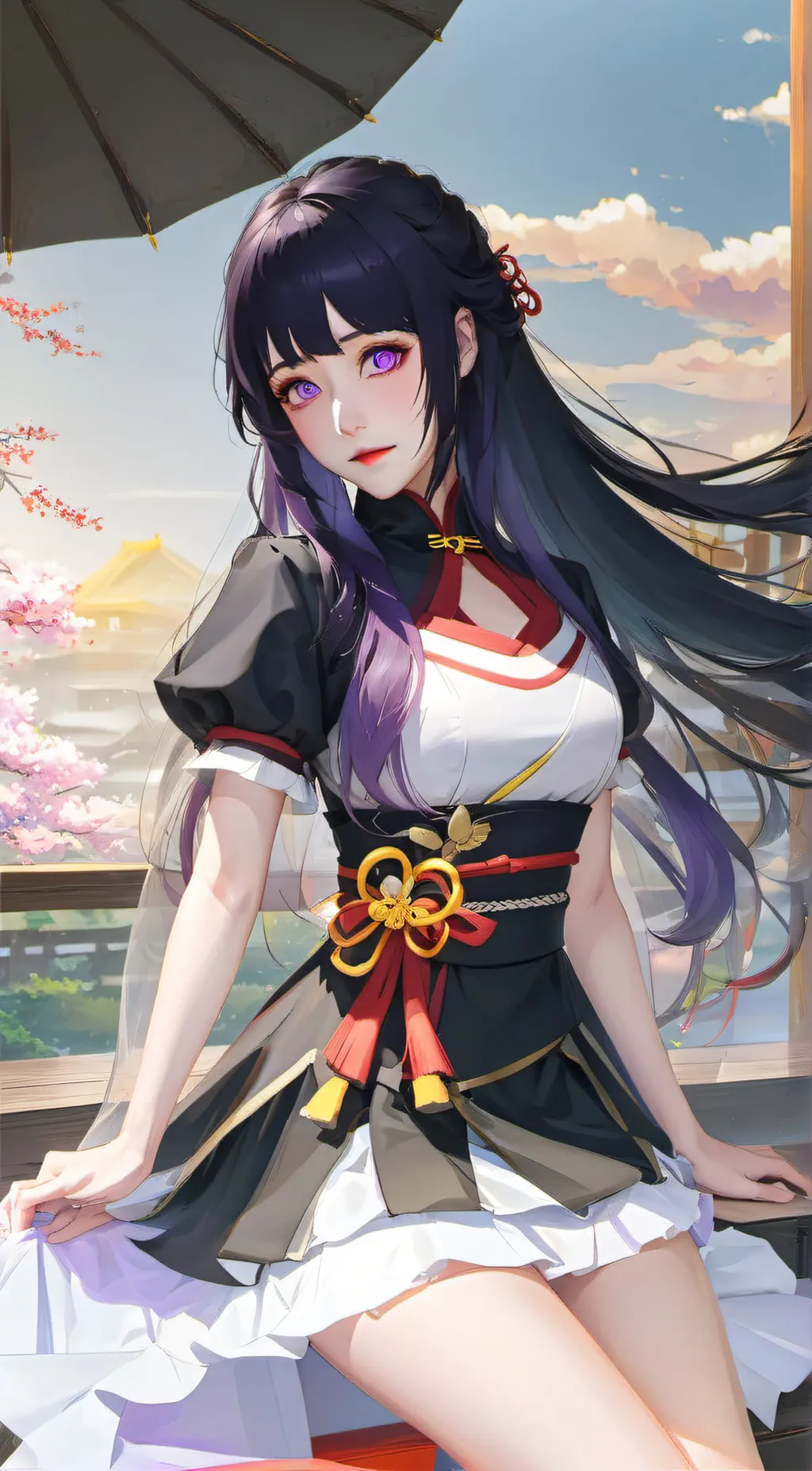 ai character: Hinata Uzumaki  background