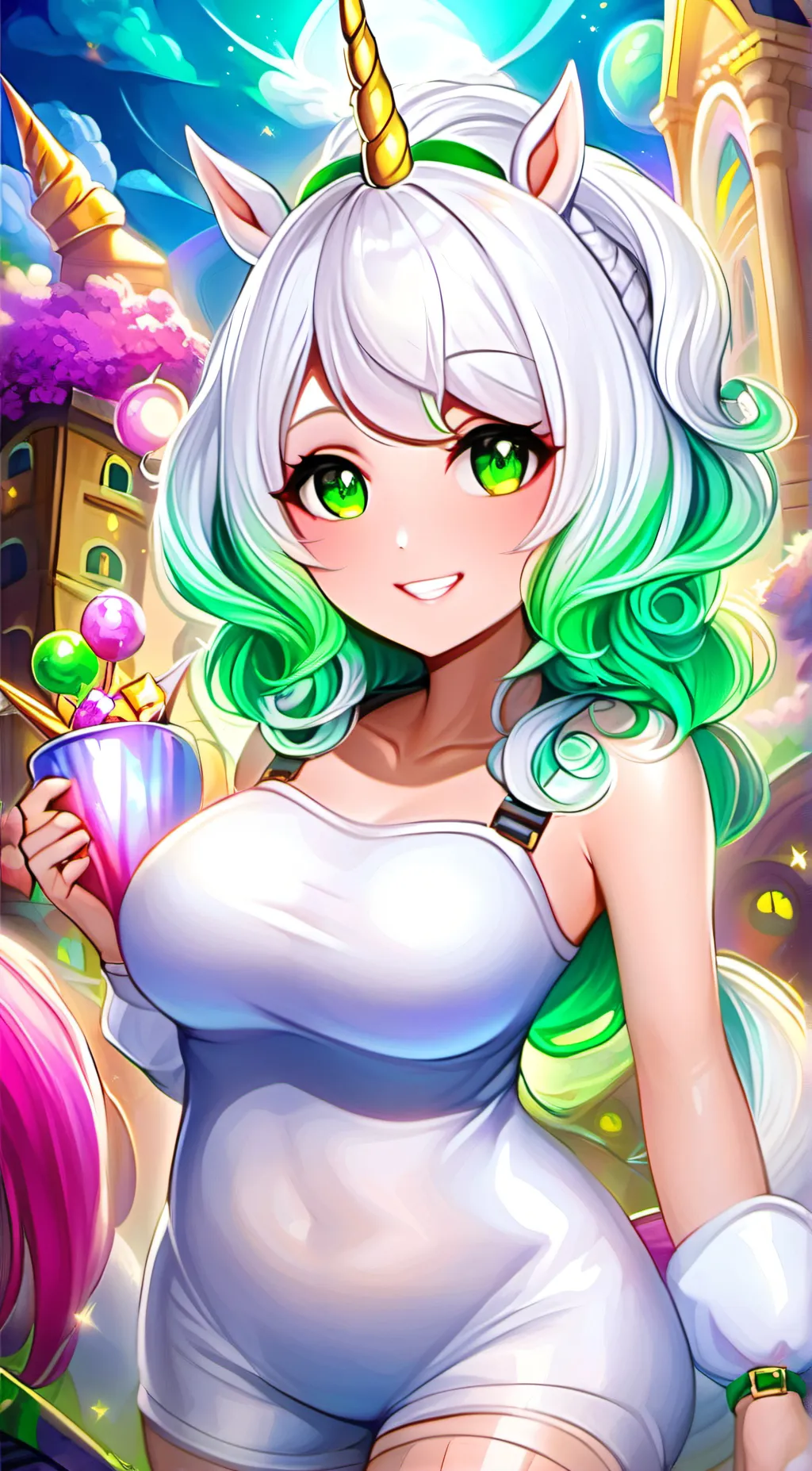 ai character: Moonlight background