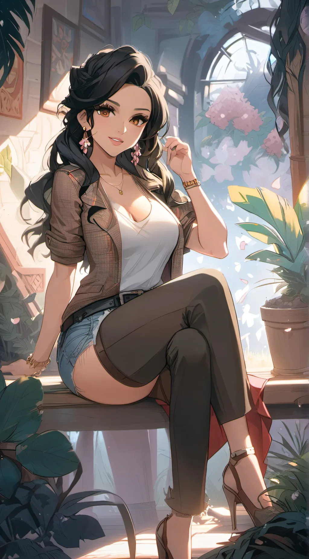 ai character: Rose background