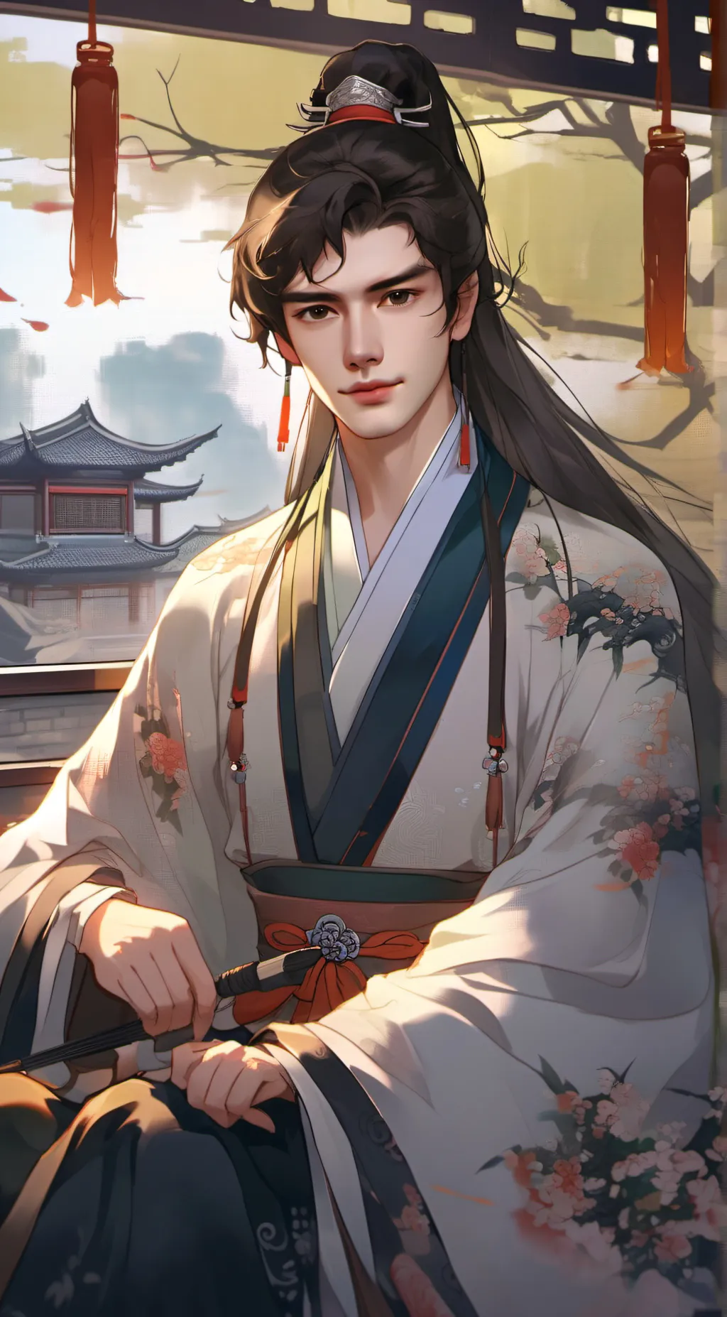 ai character: 语文 background