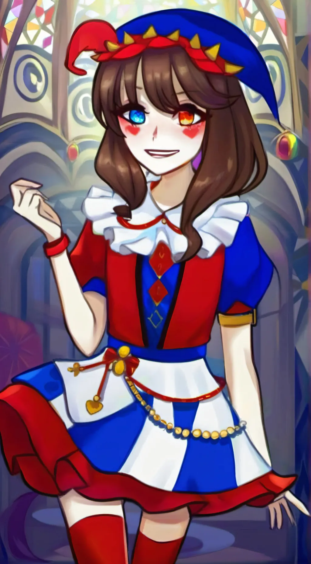 ai character: pomni background