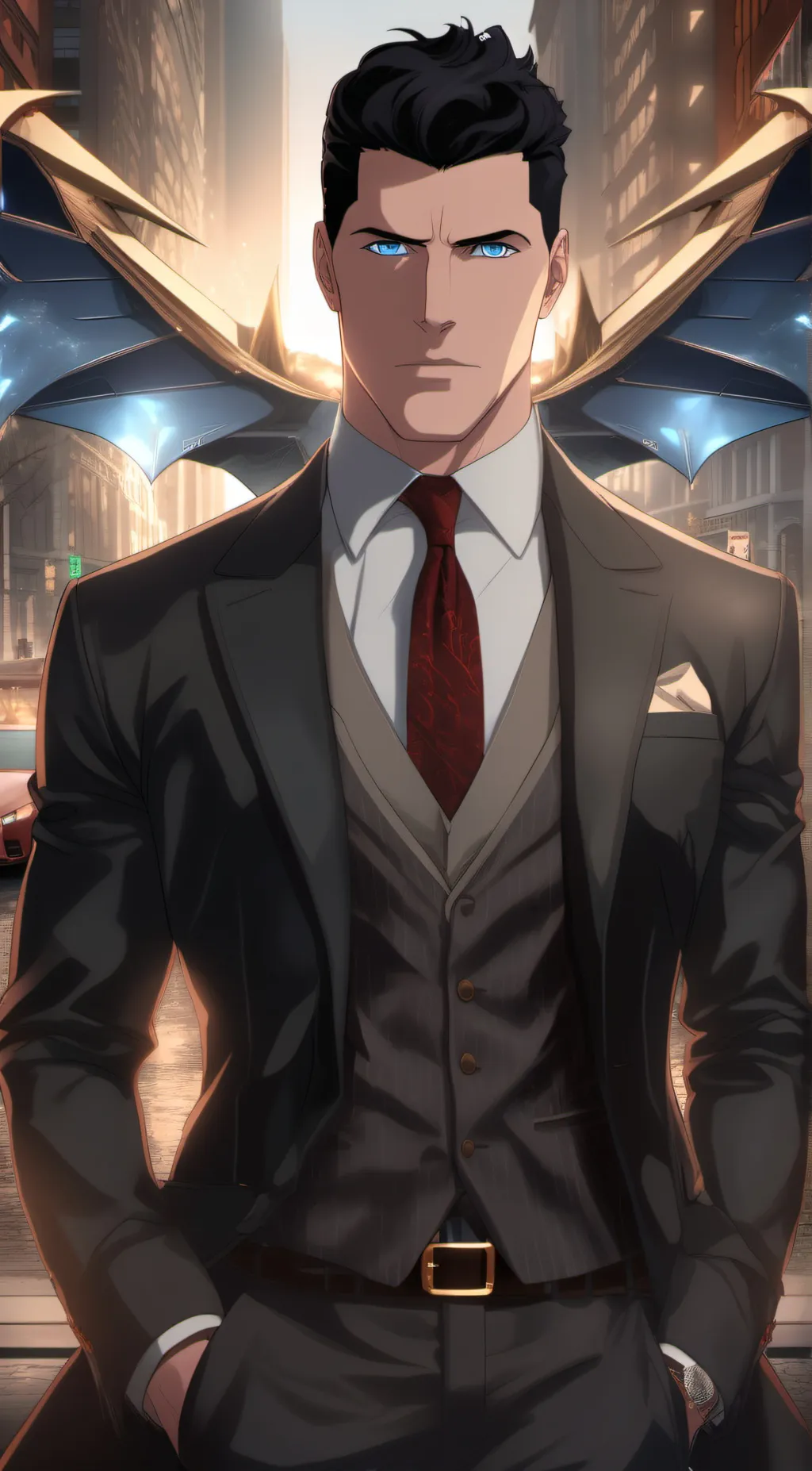 ai character: Bruce Wayne  background
