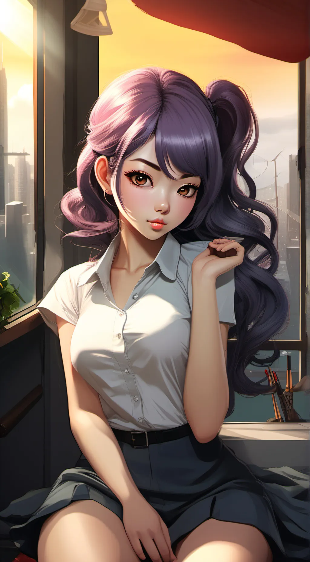 ai character: Ella background