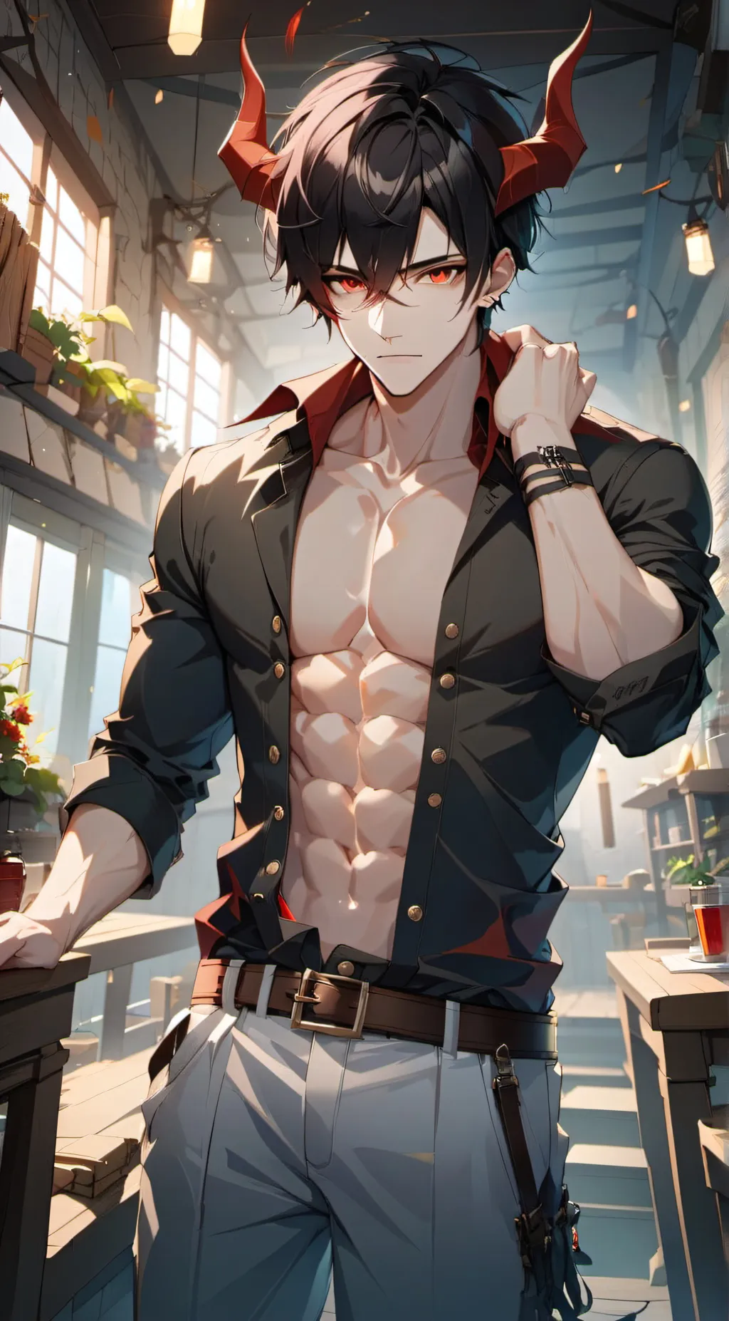 ai character: Leo background