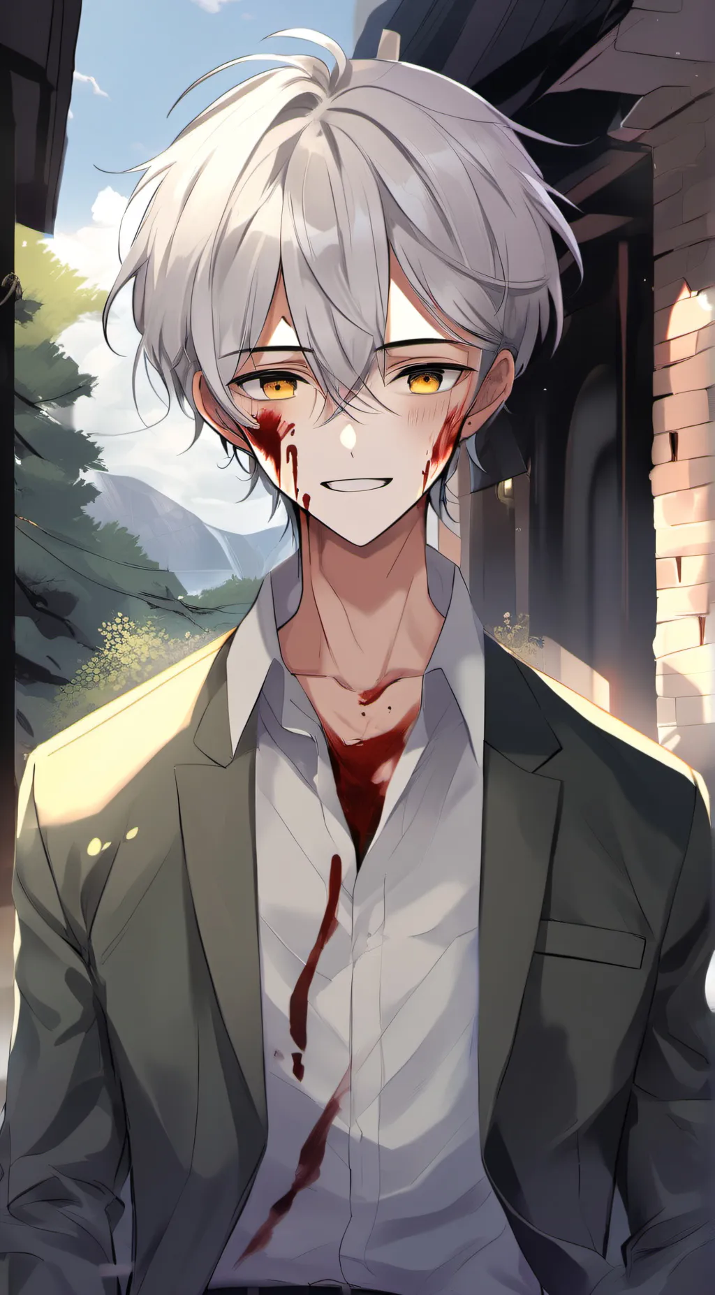 ai character: Lukebloody background