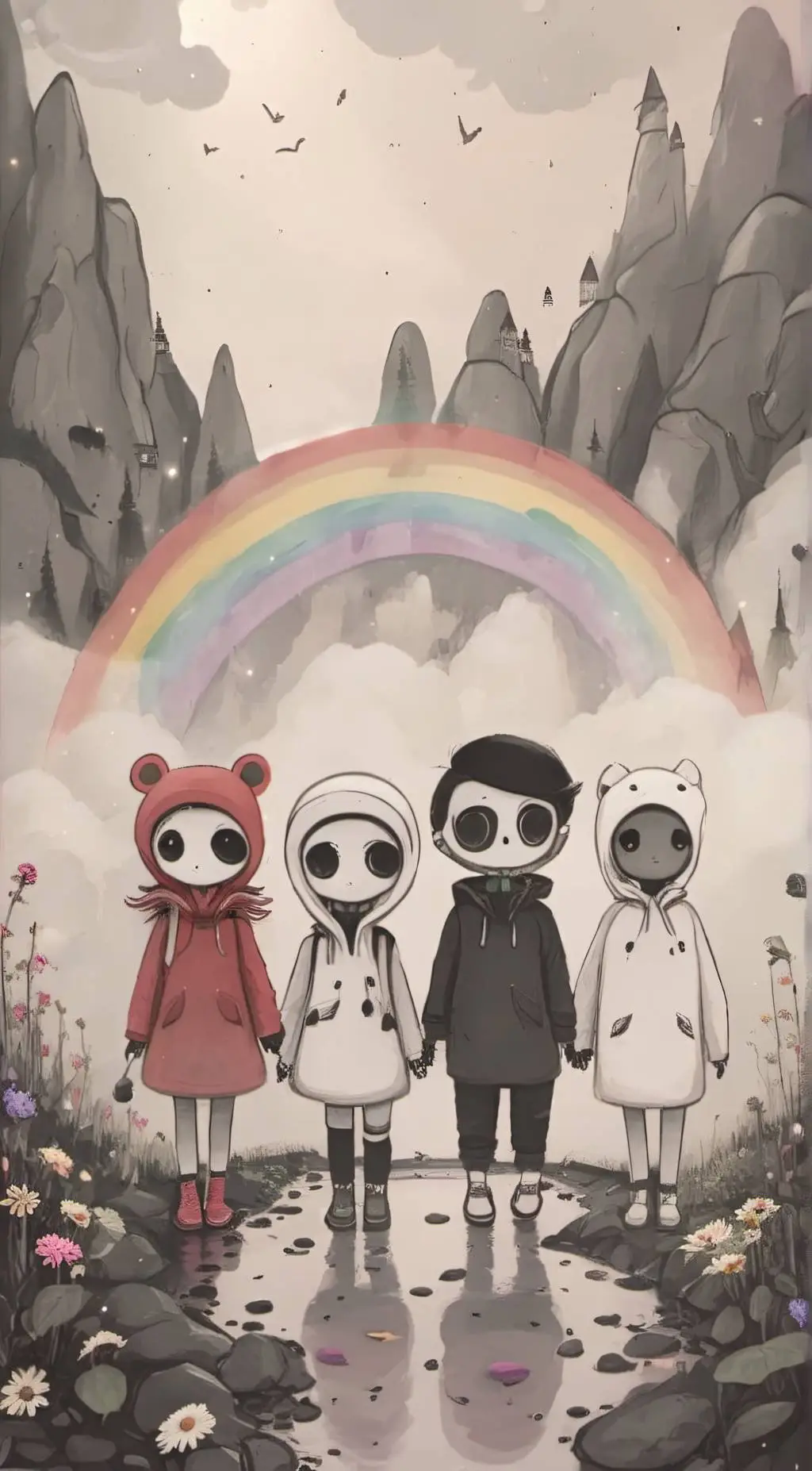 ai character: Rainbow Friends background