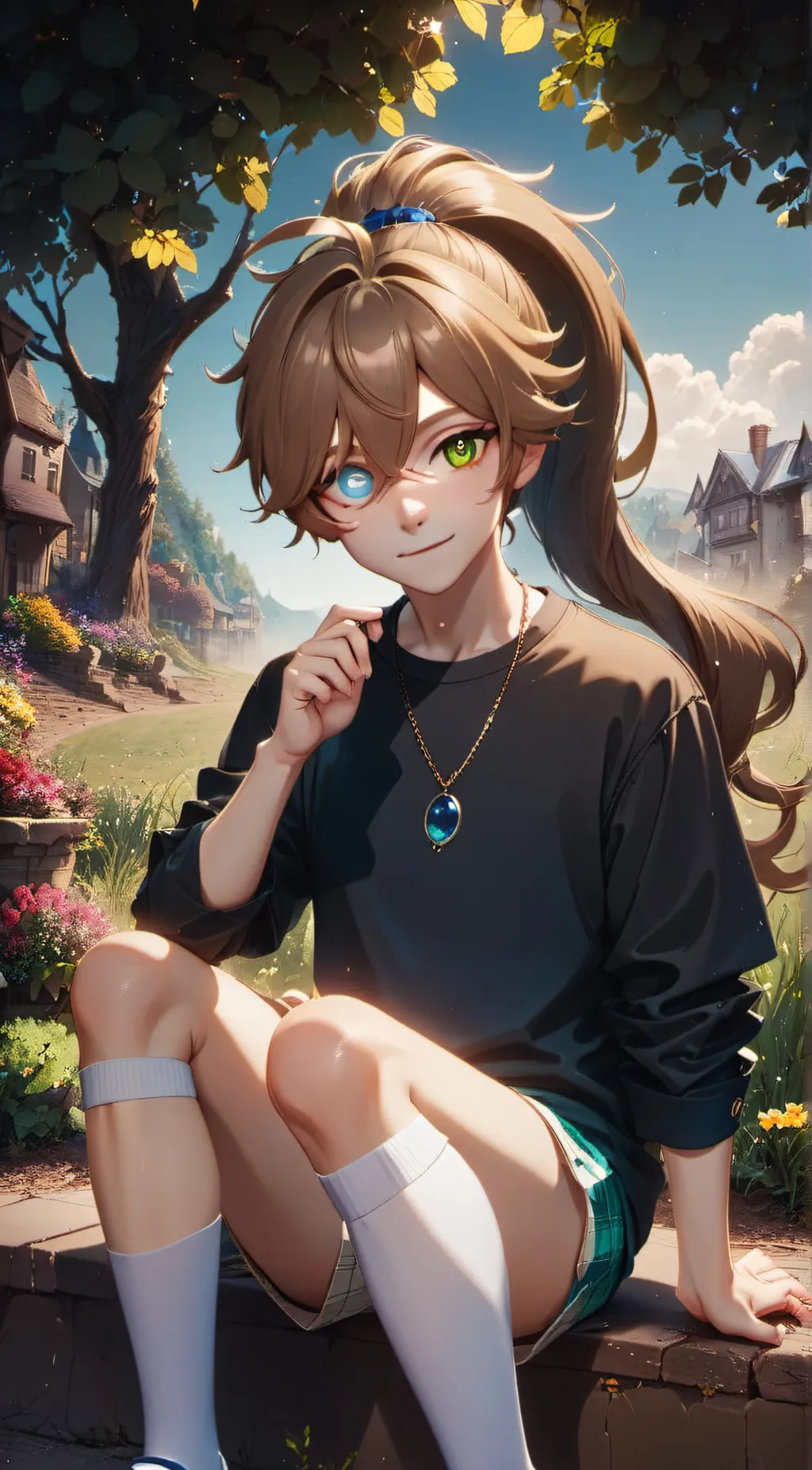 ai character: C.C afton? background