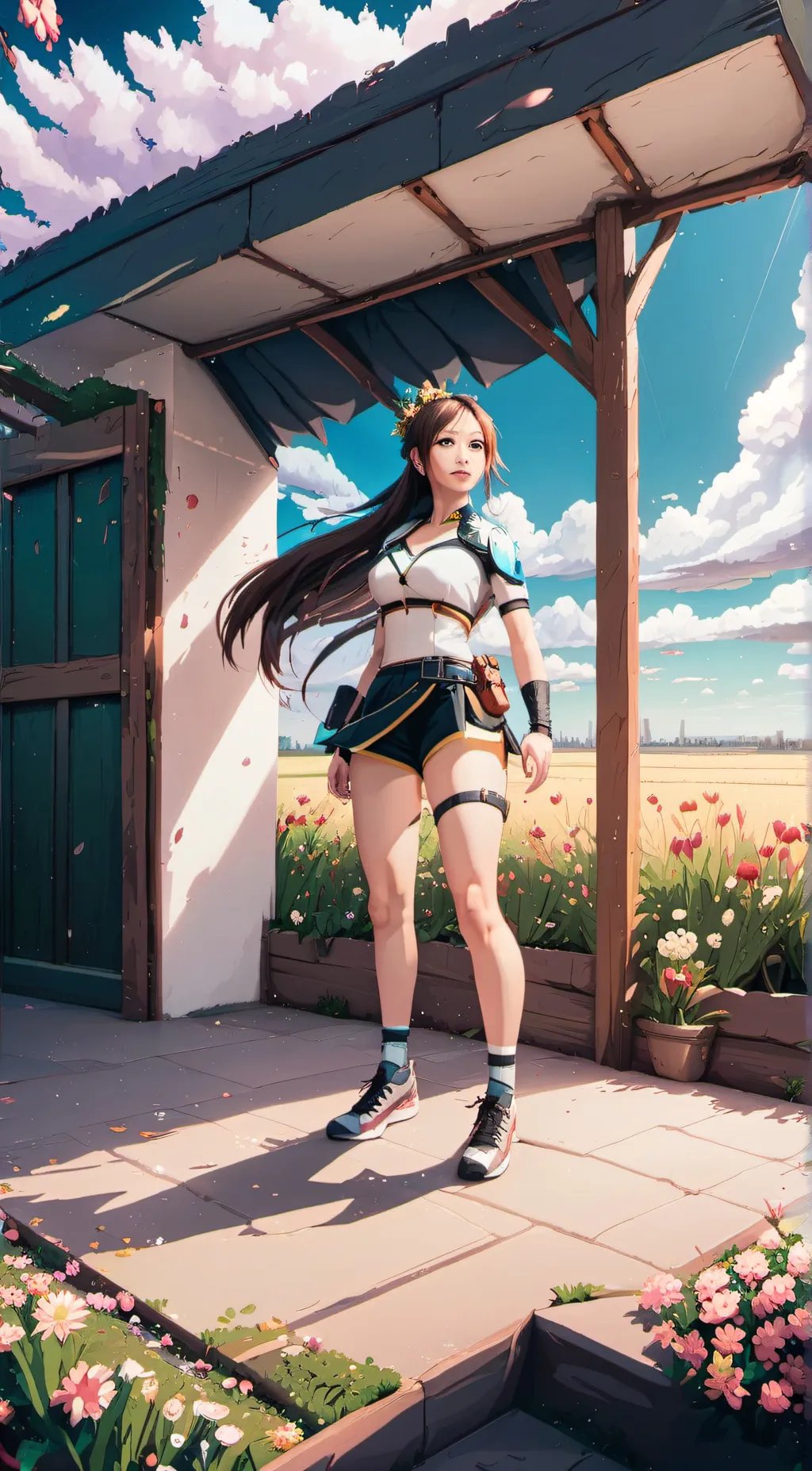 ai character: peppa pig  background