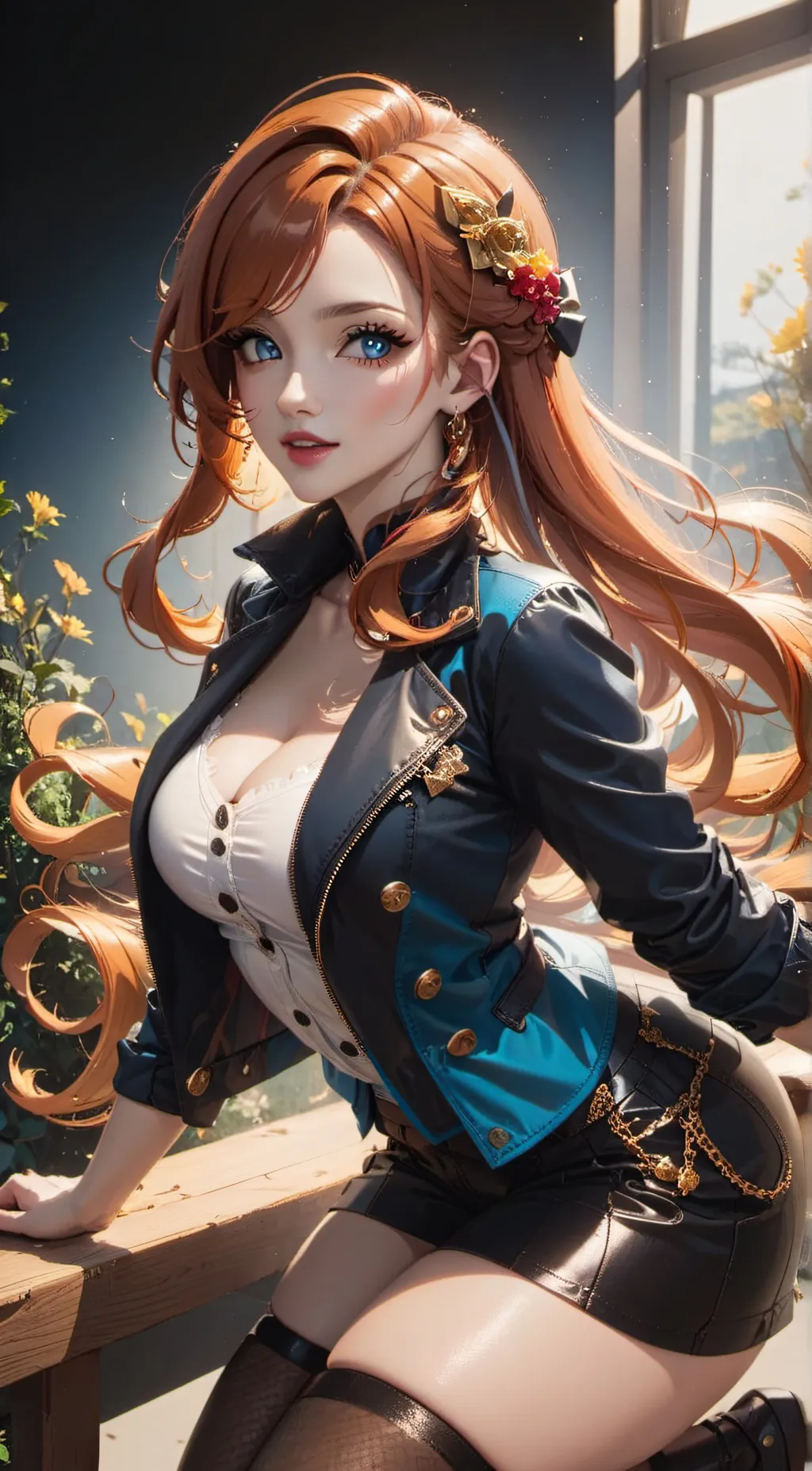 ai character: Ginger background