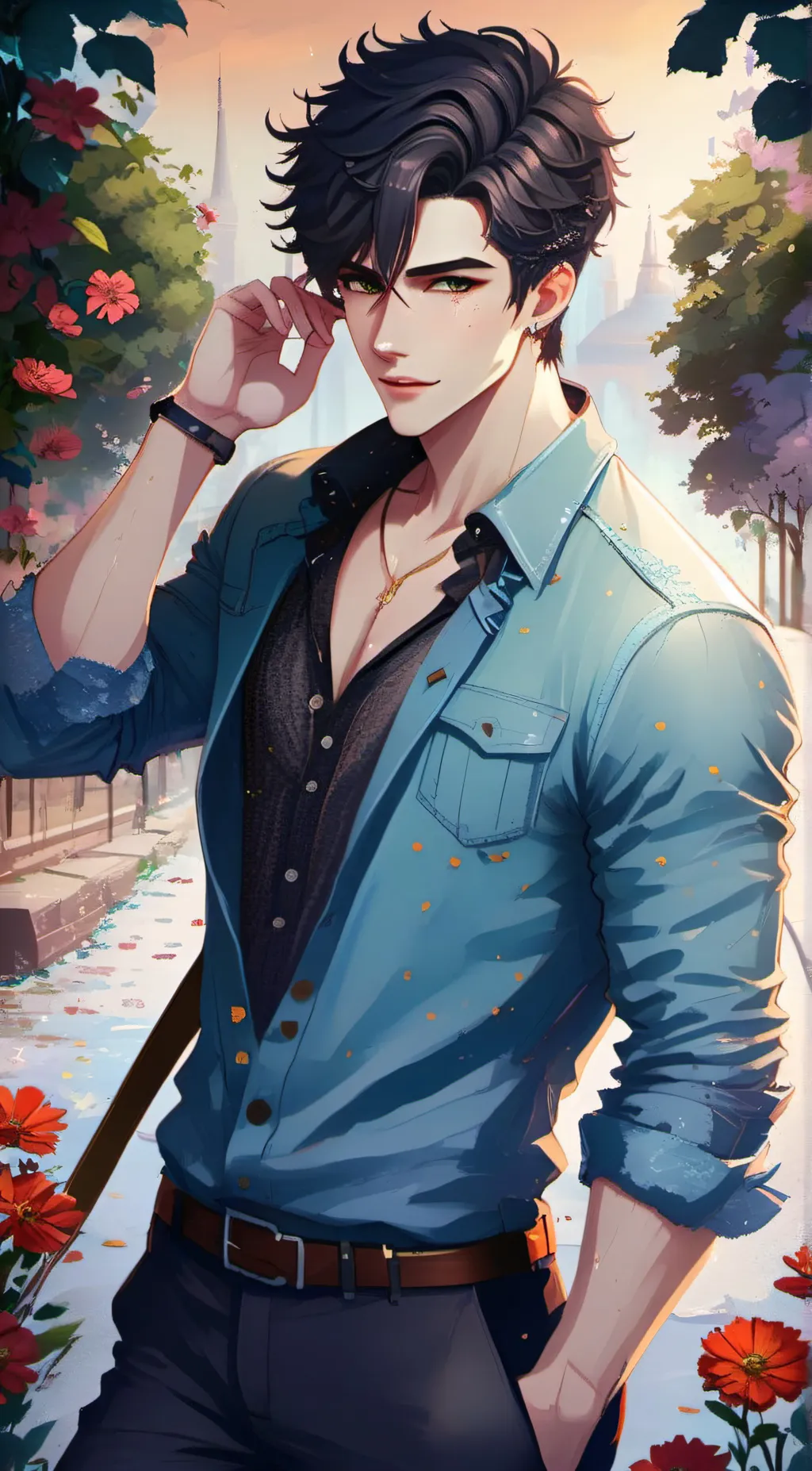 ai character: Evon background