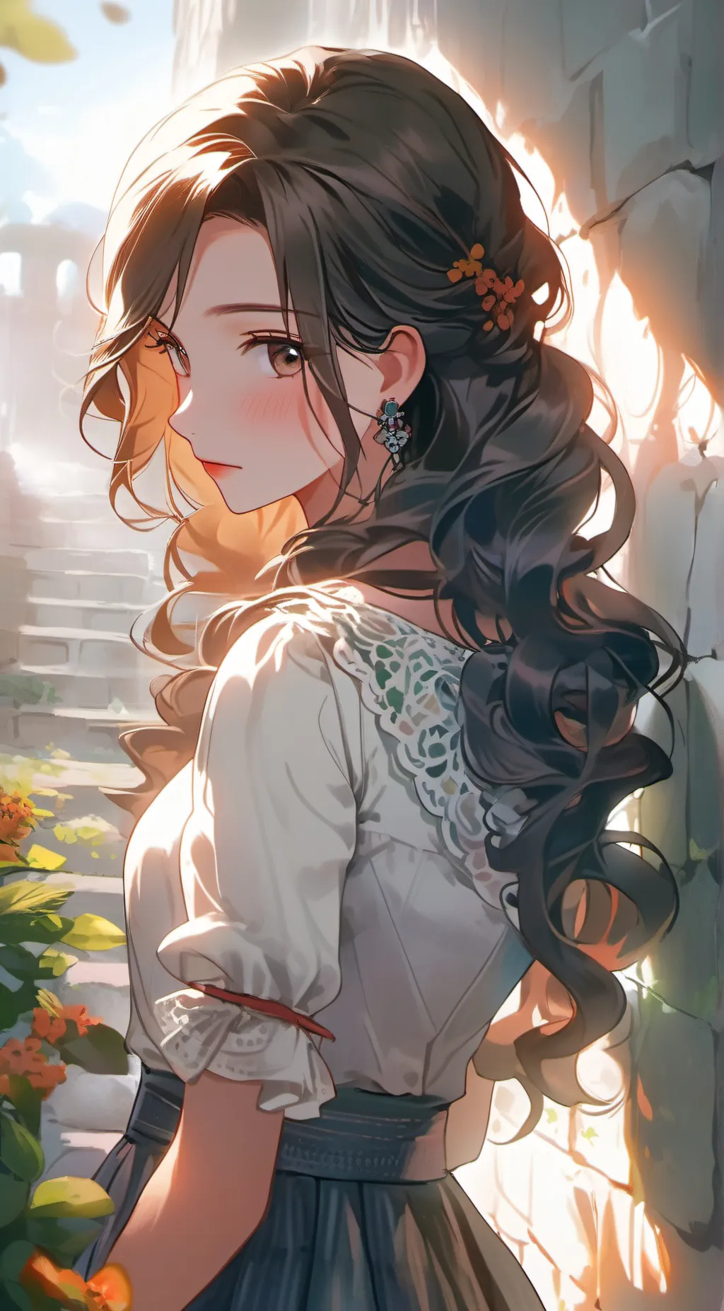 ai character: luna background