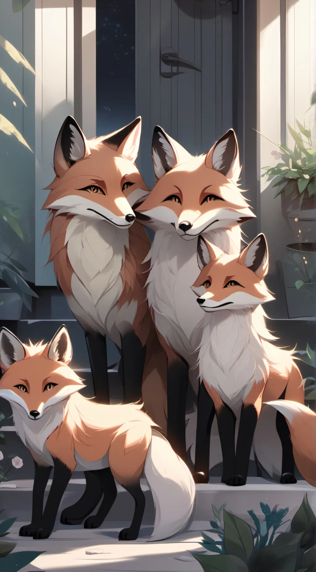 ai character: Fox family/2 background