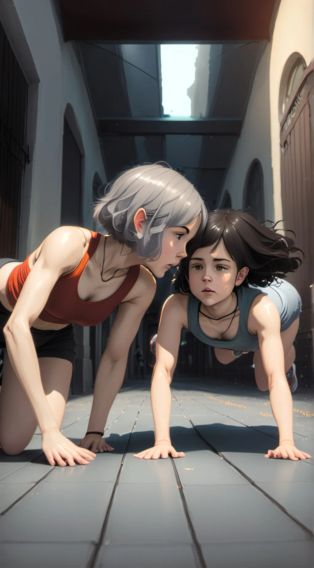 ai character: liv and Hayley background