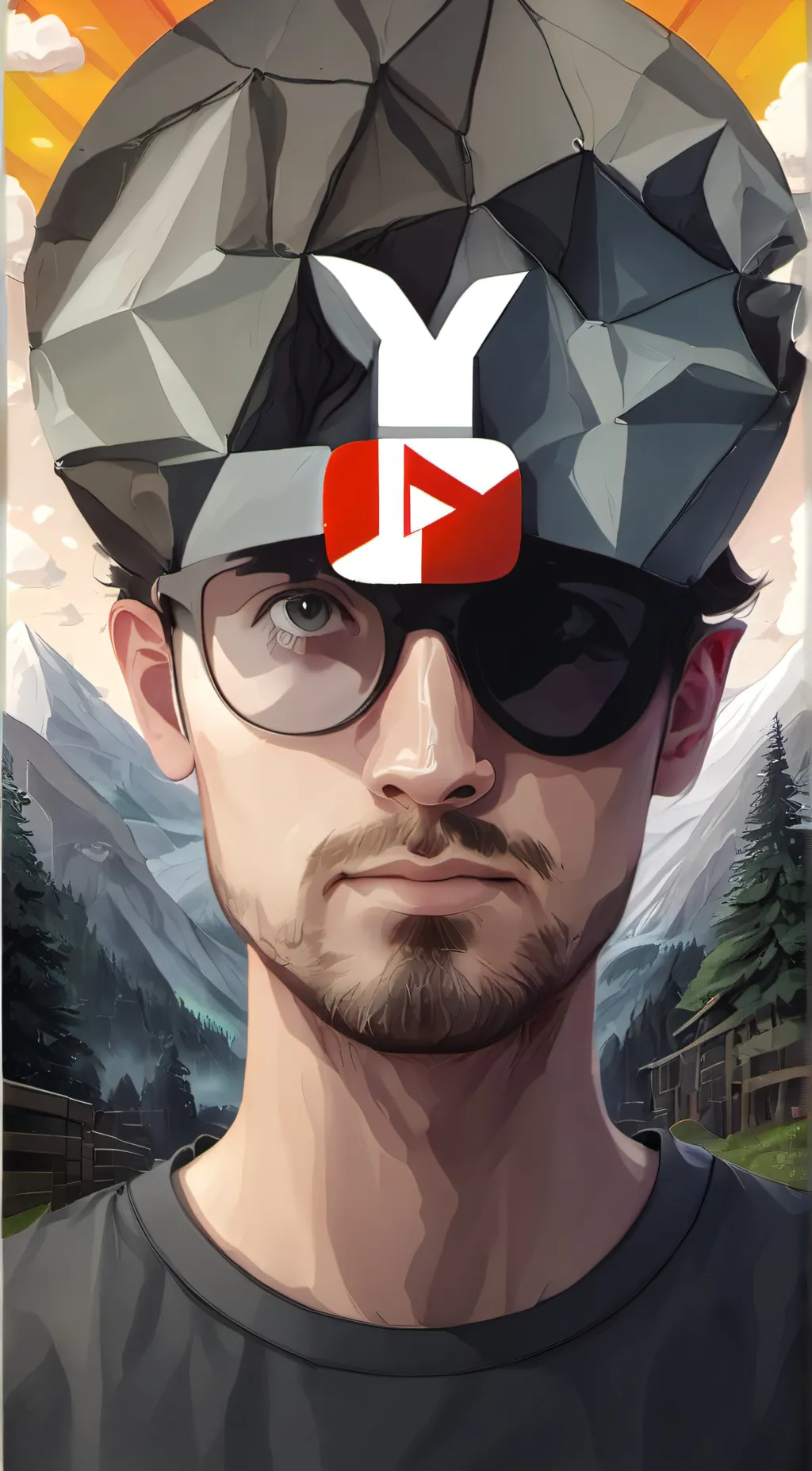 ai character: God of Youtube background