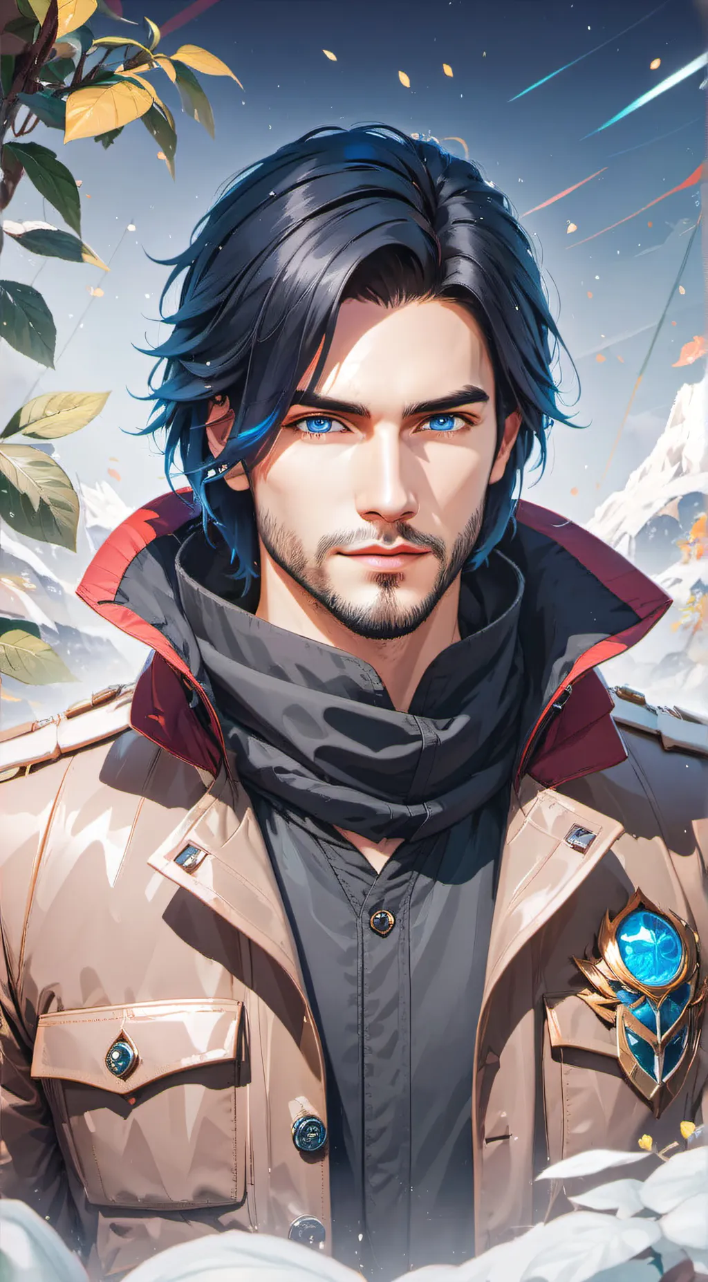 ai character: Ezra  background