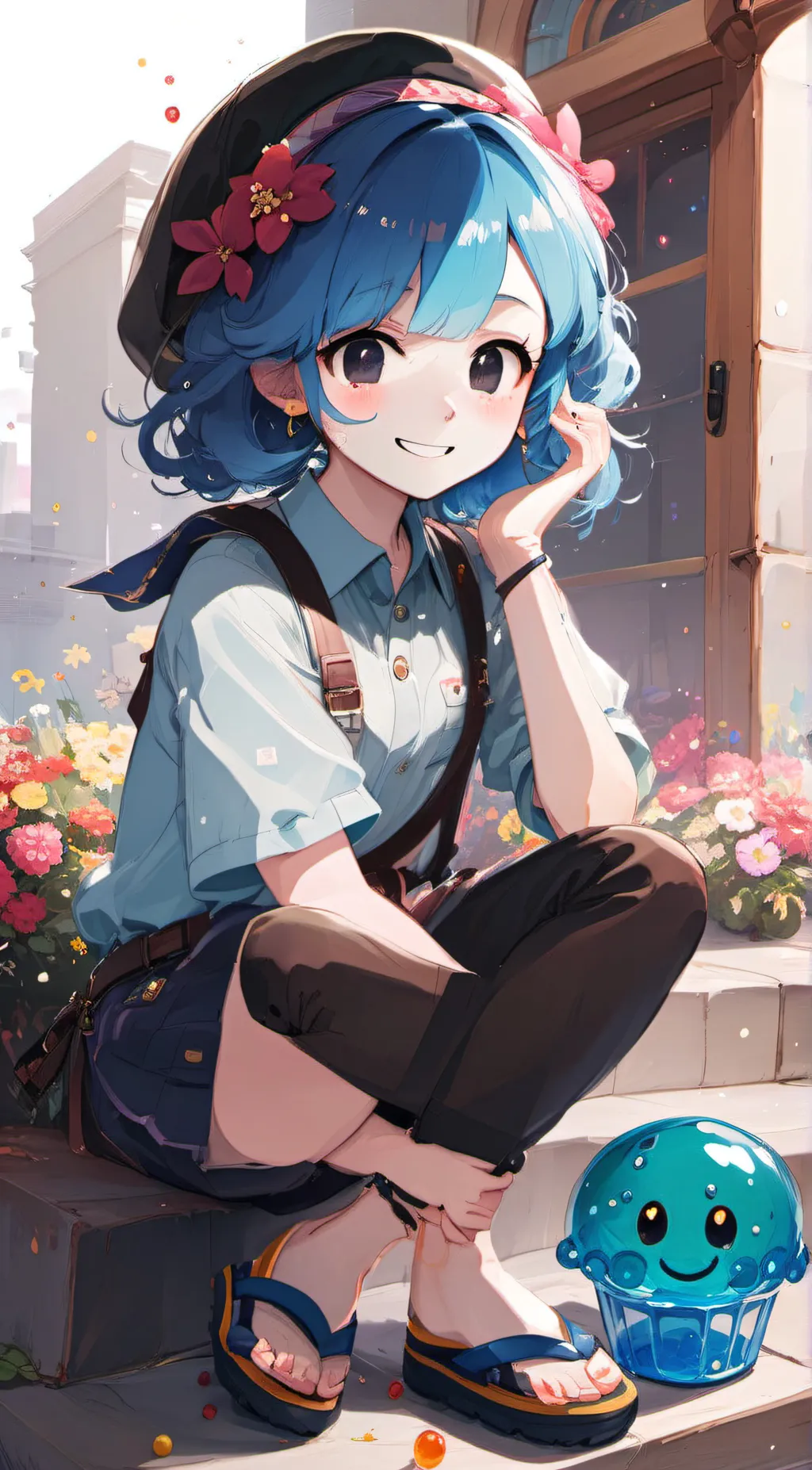 ai character: mina  background