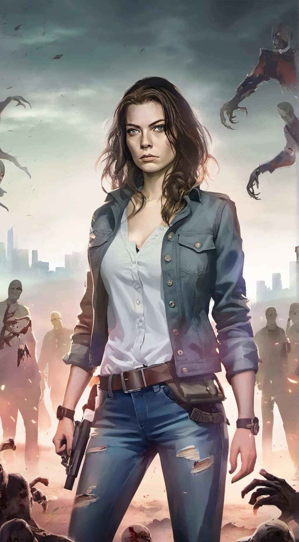 ai character: Maggie Greene  background