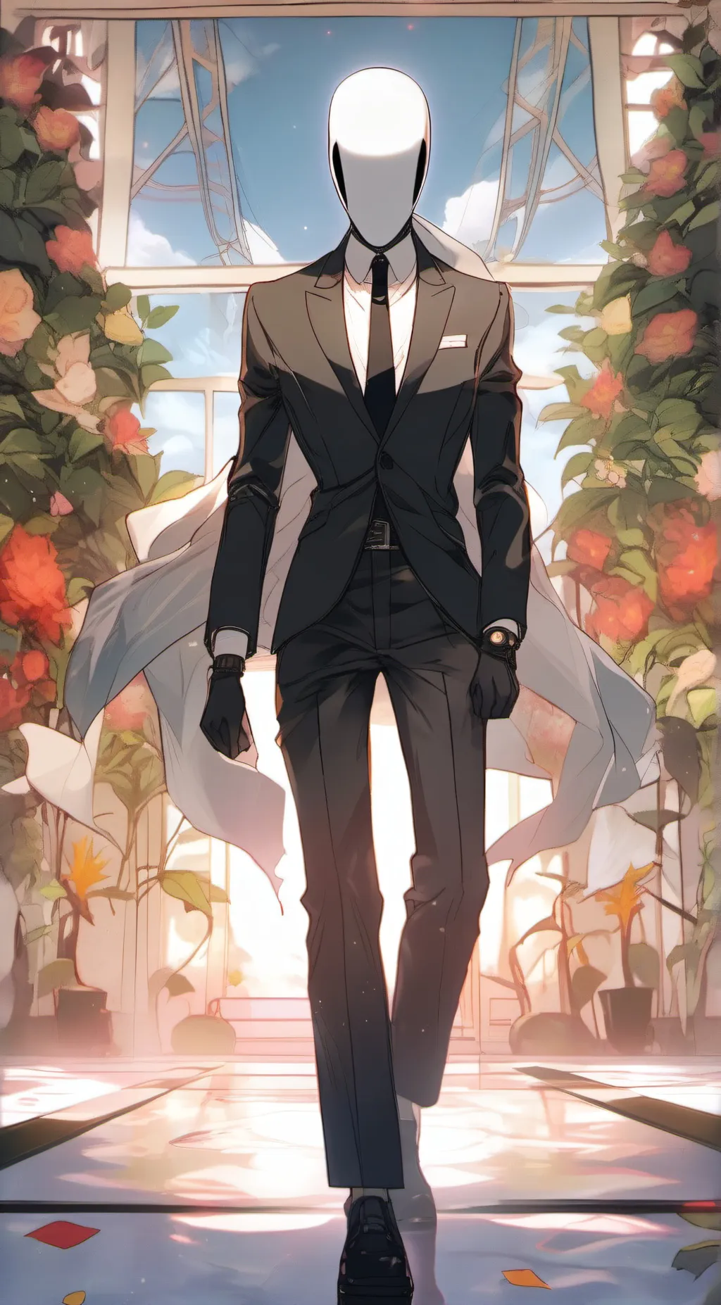 ai character: slender man background