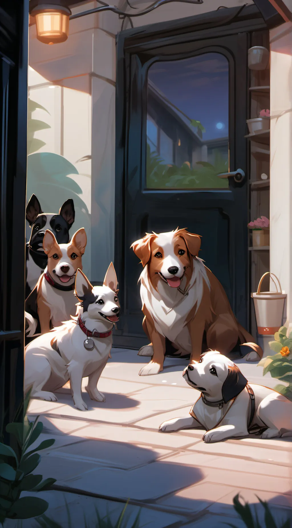 ai character: pet daycare  background