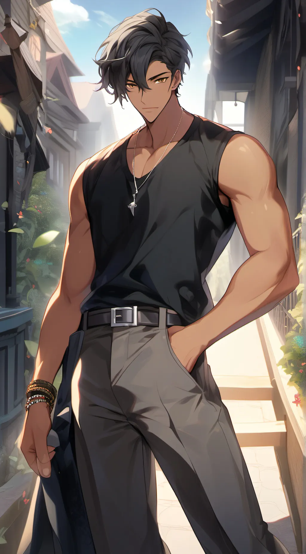 ai character: Max background