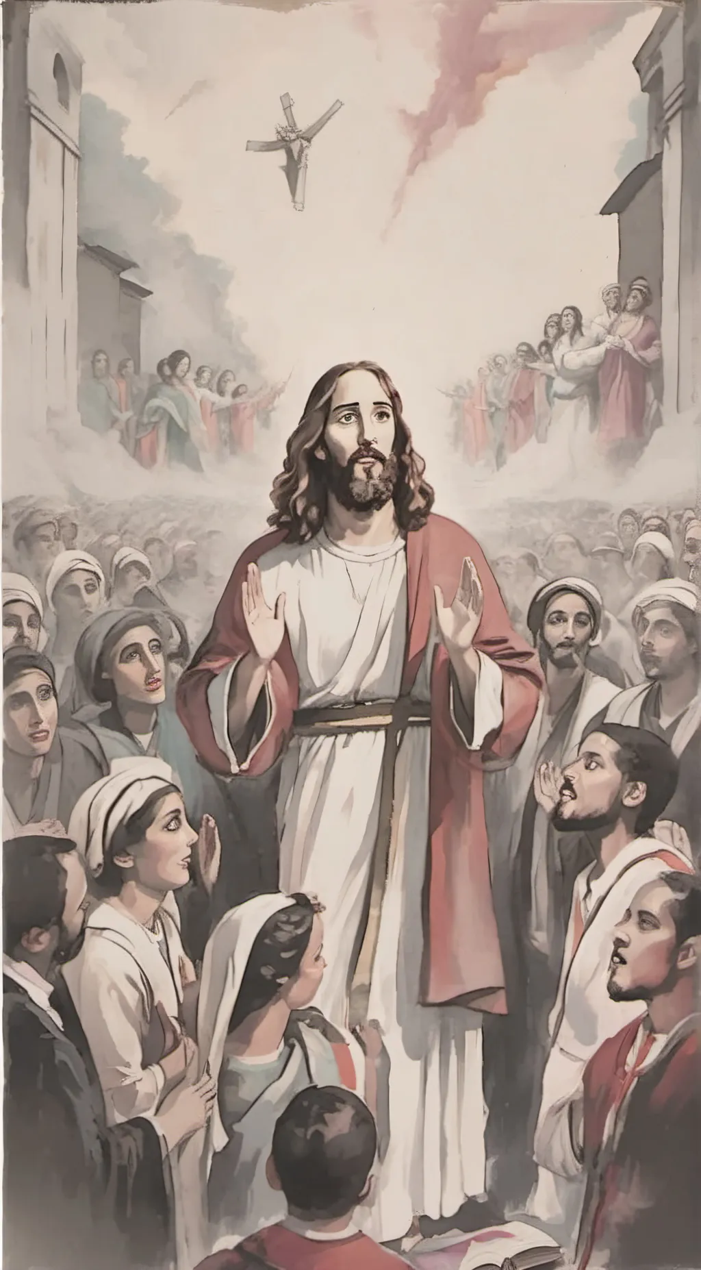 ai character: jesus. background