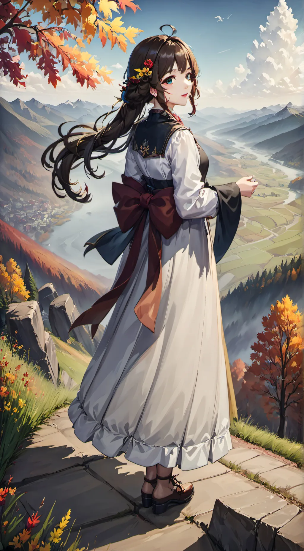 ai character: Rose background