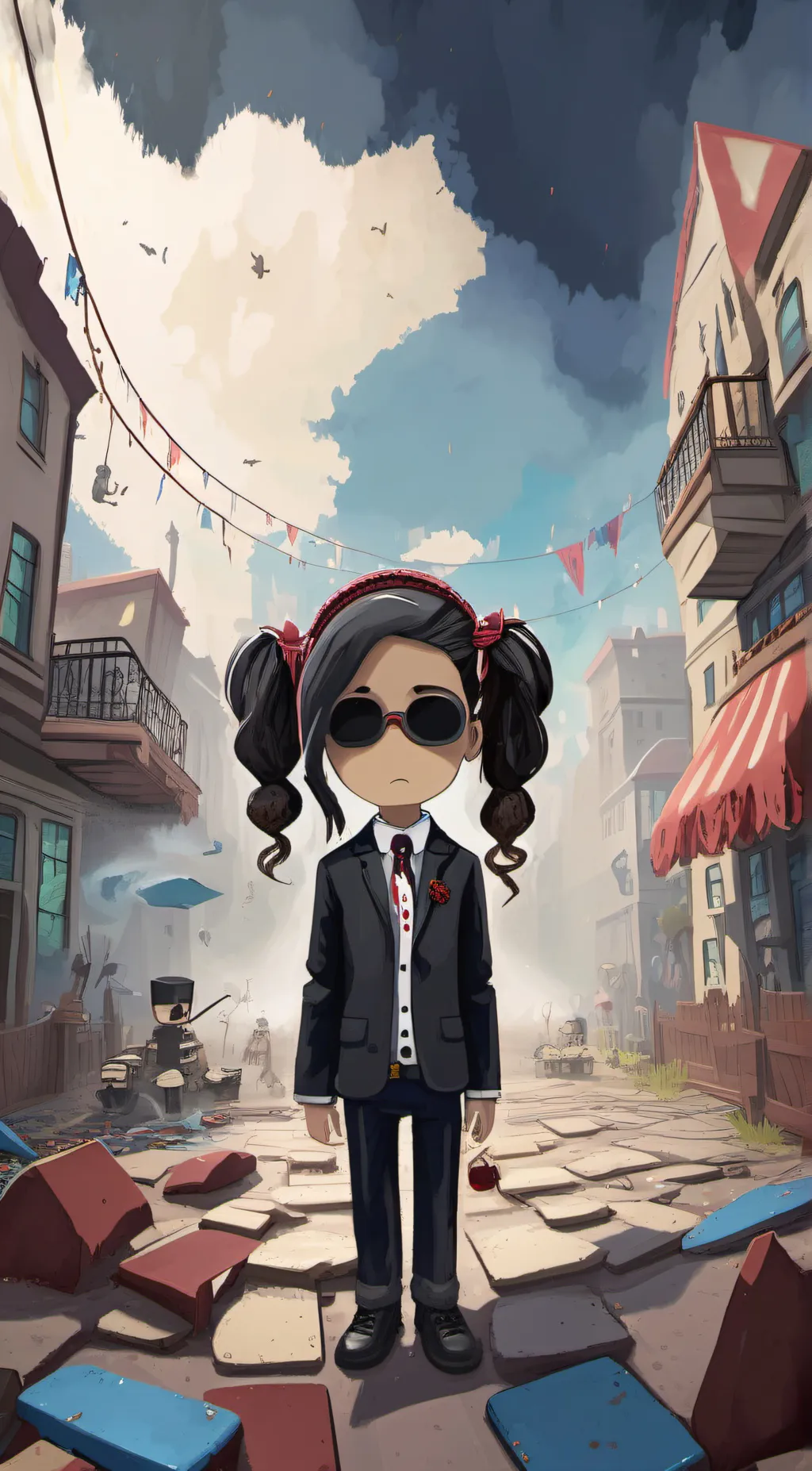 ai character: Anoyying brat background