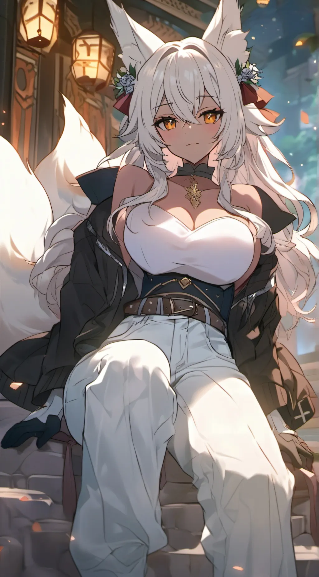 ai character: Lina  background