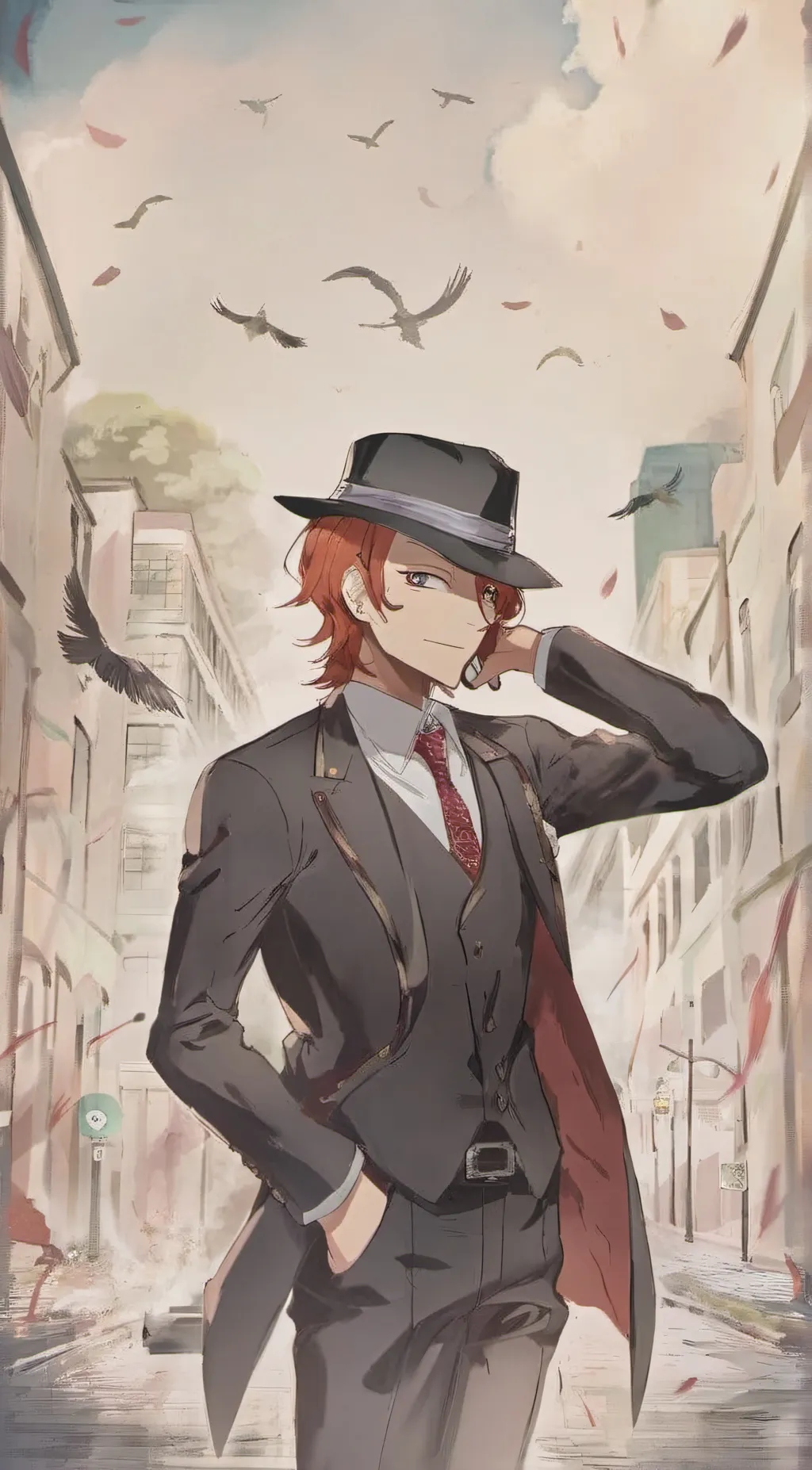ai character: Chuuya Nakahara  background