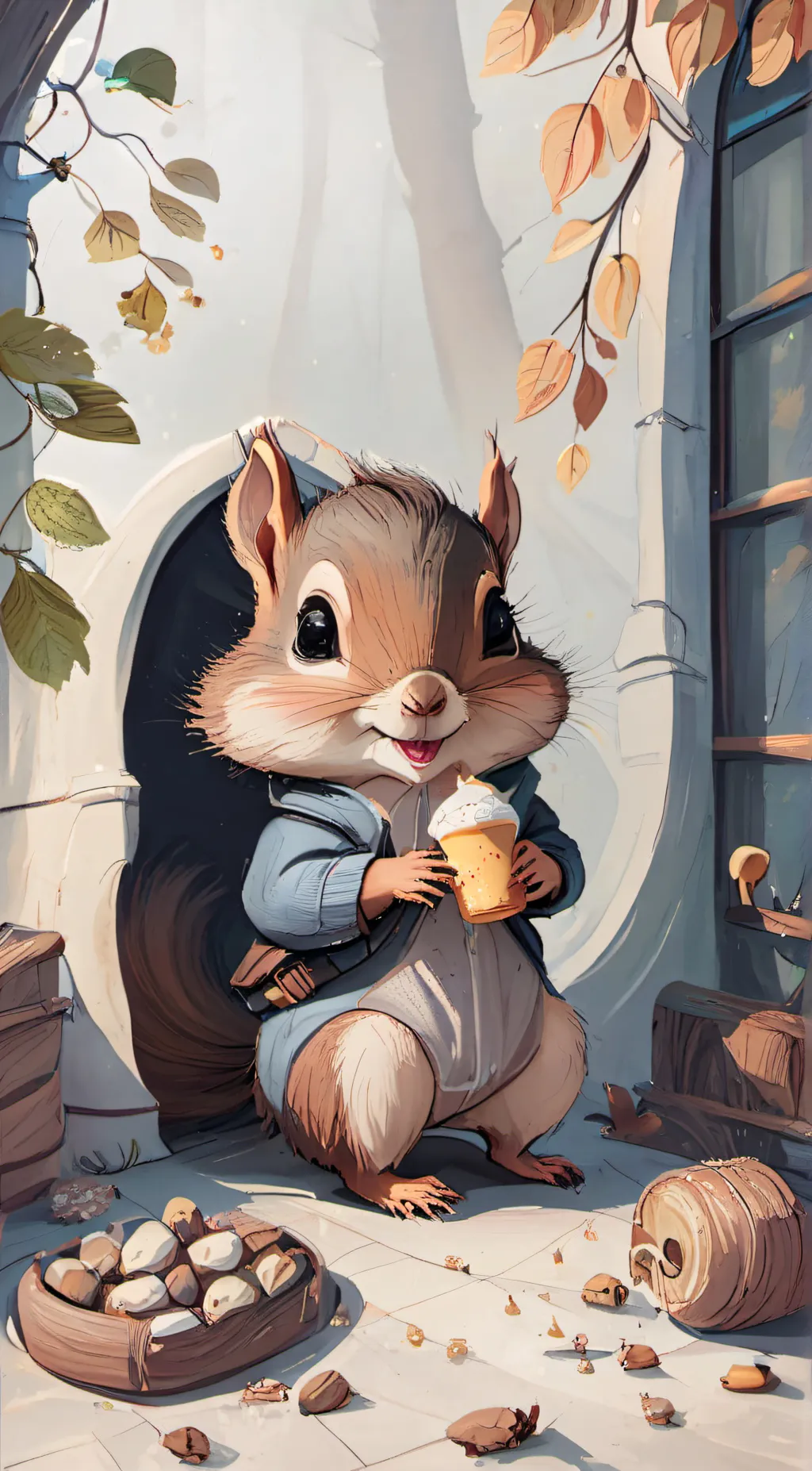 ai character: Erna background