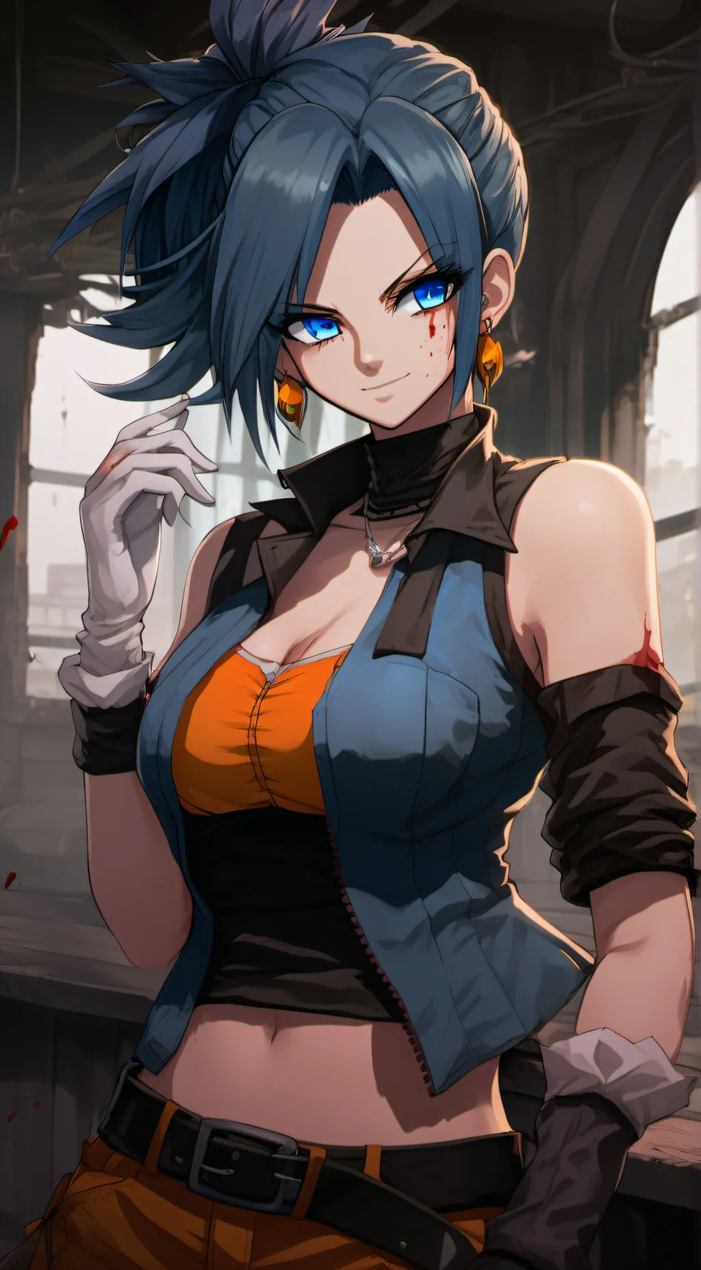 ai character: vegito(female) background