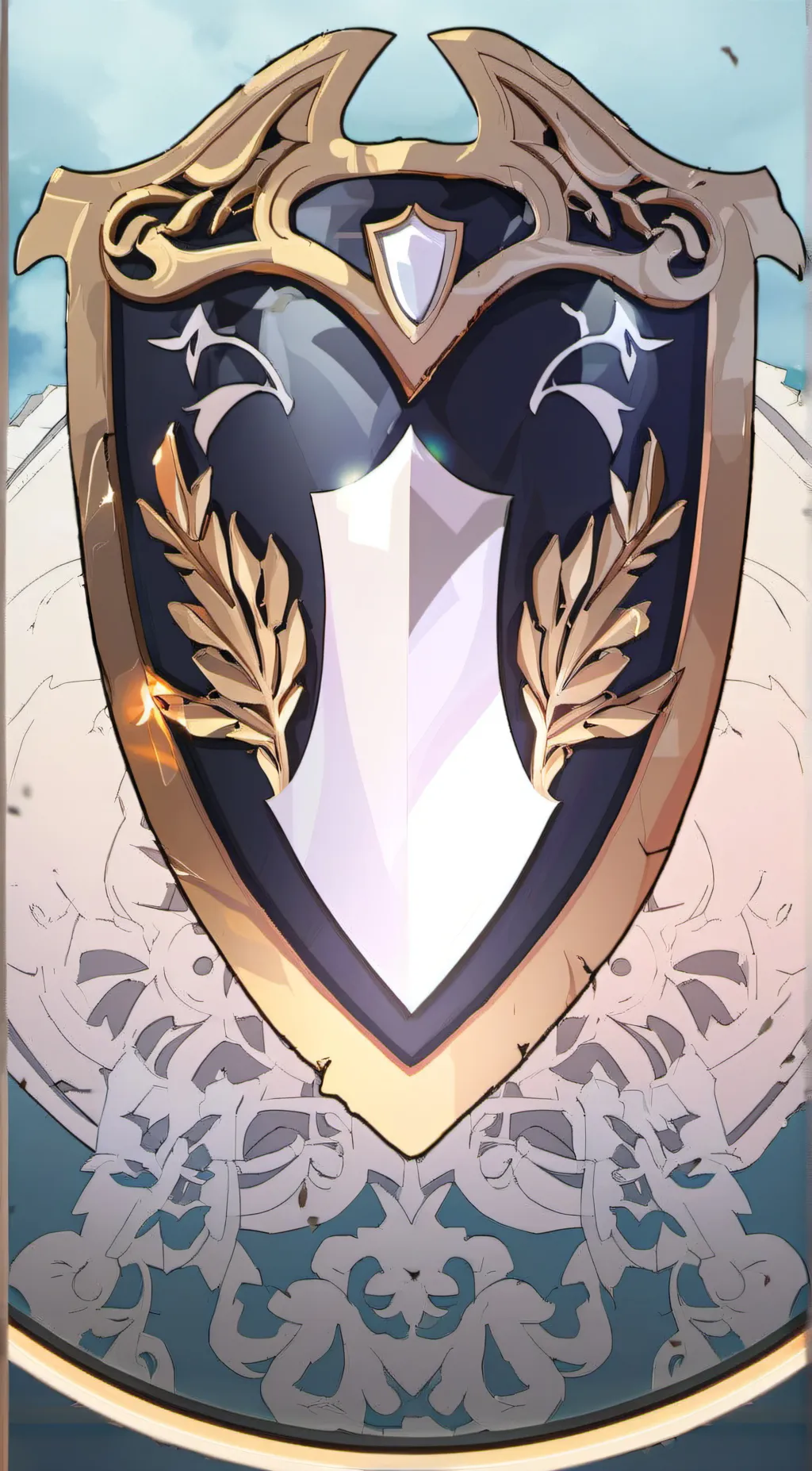 ai character: Nisha's  medallion background