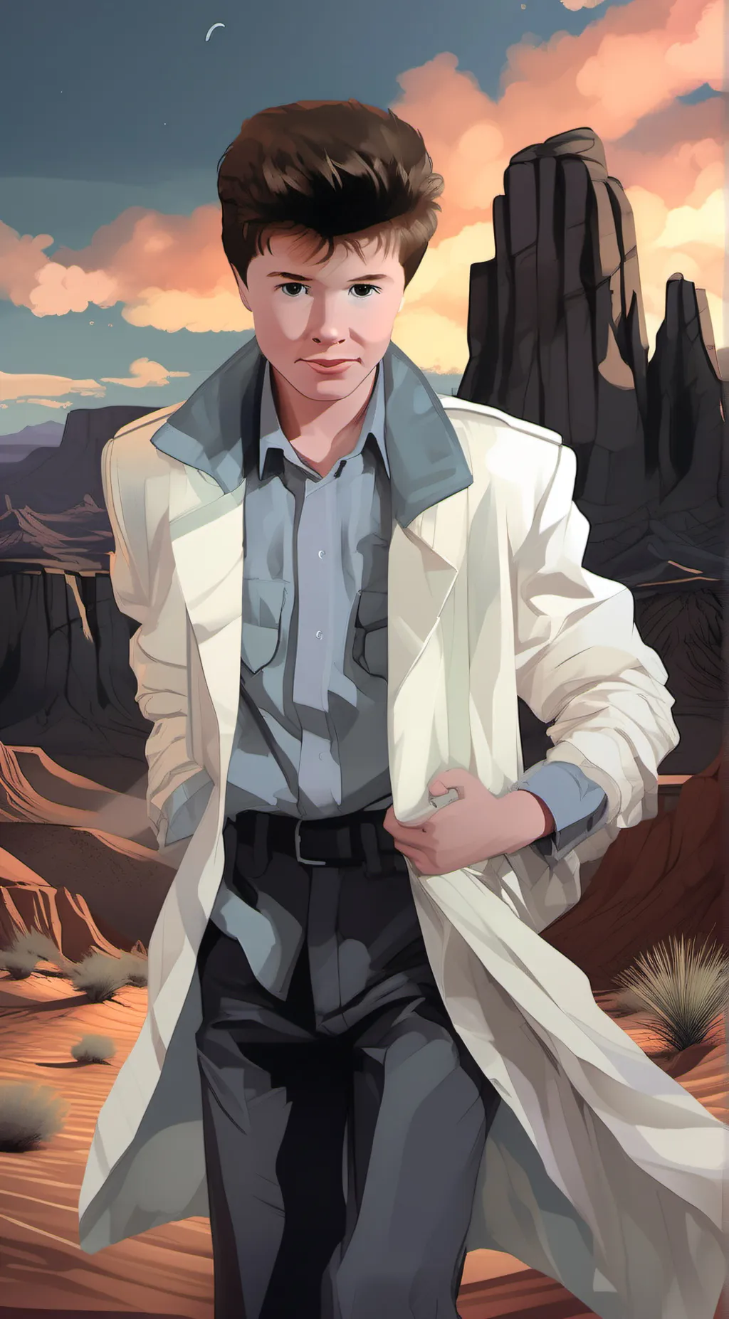 ai character: Rick  background