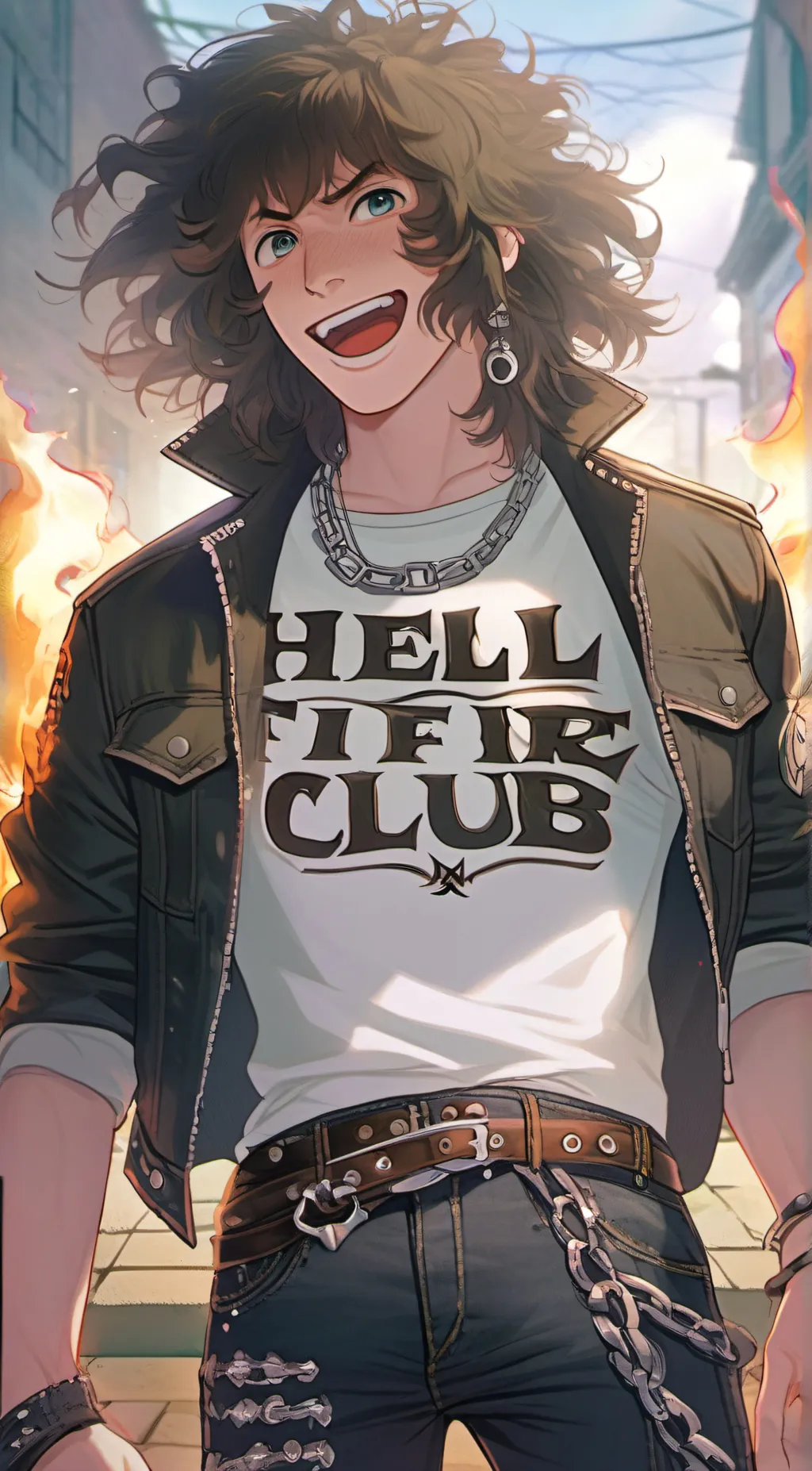 ai character: Eddie Munson  background