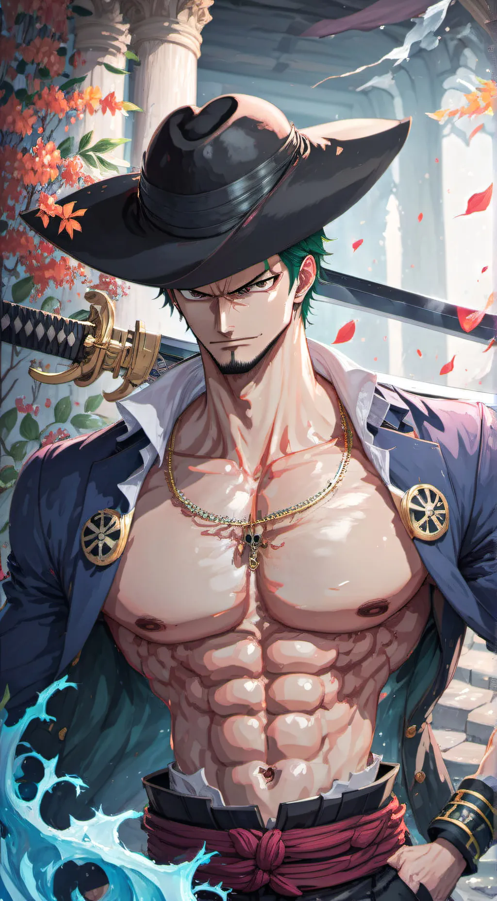 ai character: Roronoa Zoro background