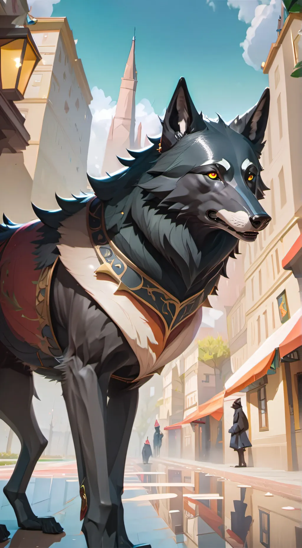 ai character: shade background