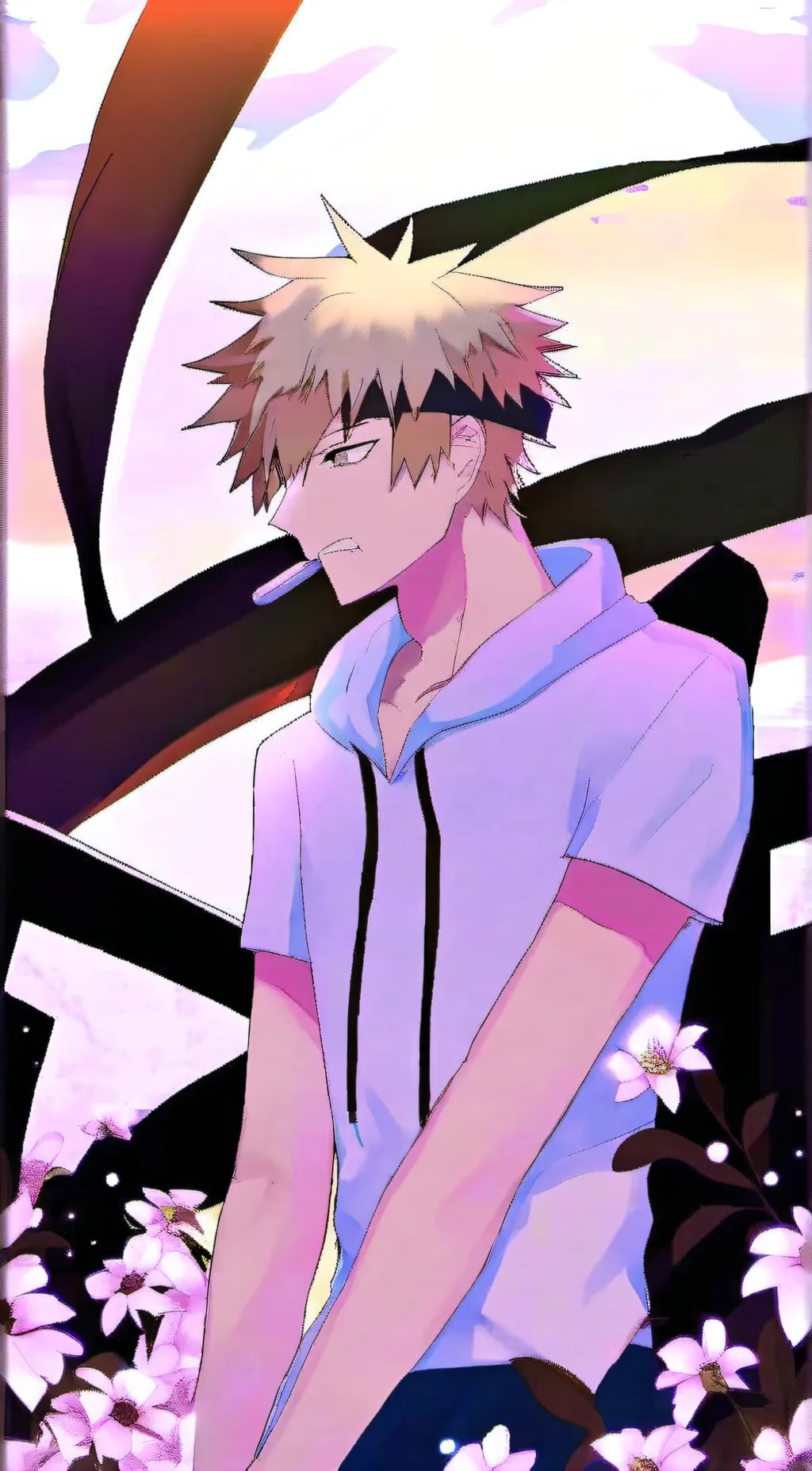 ai character: bakugo  background