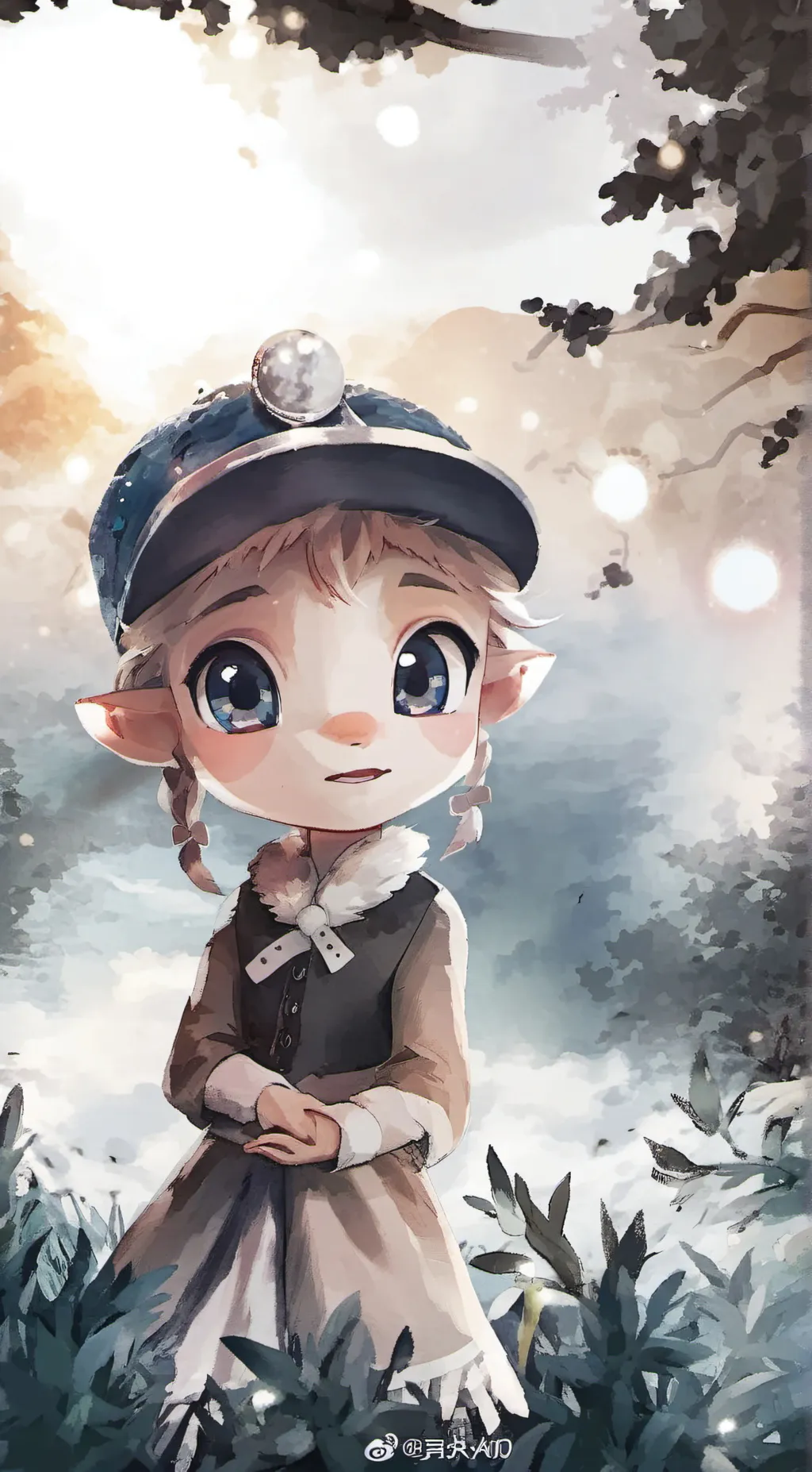 ai character: Miskuwe  background