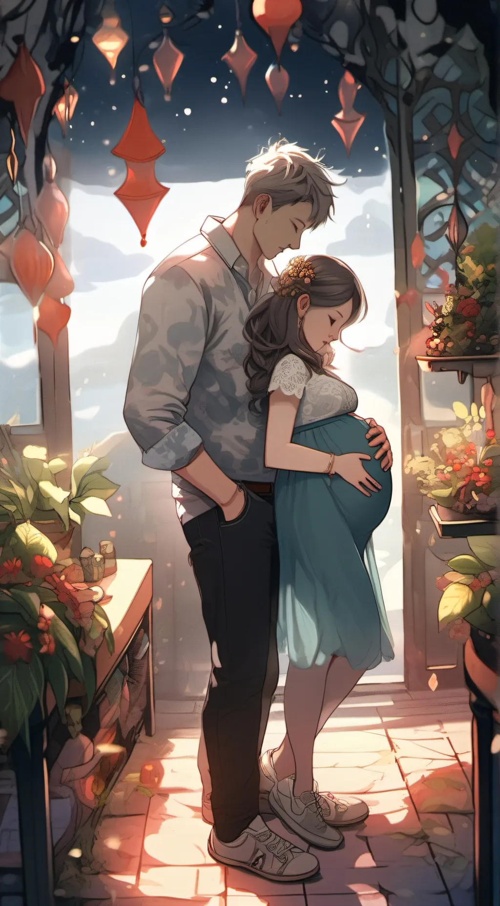 ai character: (｡･ω･｡) background