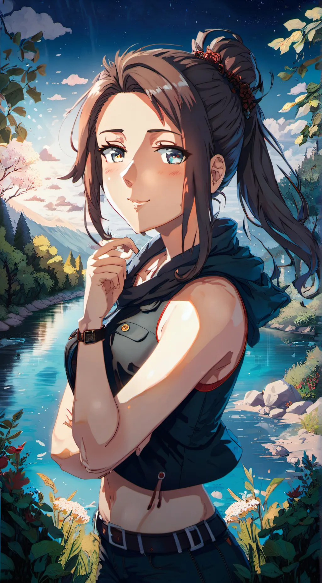 ai character: momo background